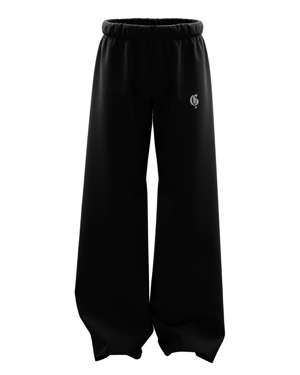 Basic Black Genrage Baggy Pants