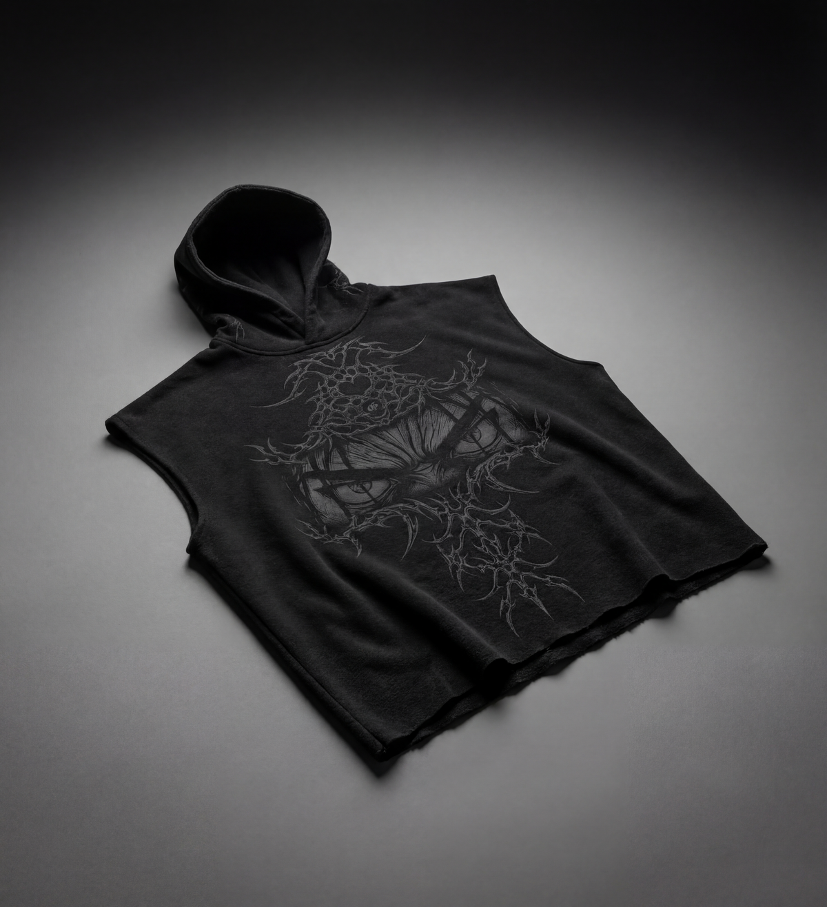gaze-black-boxy-oversized-sleeveless-hoodie-genrage-5