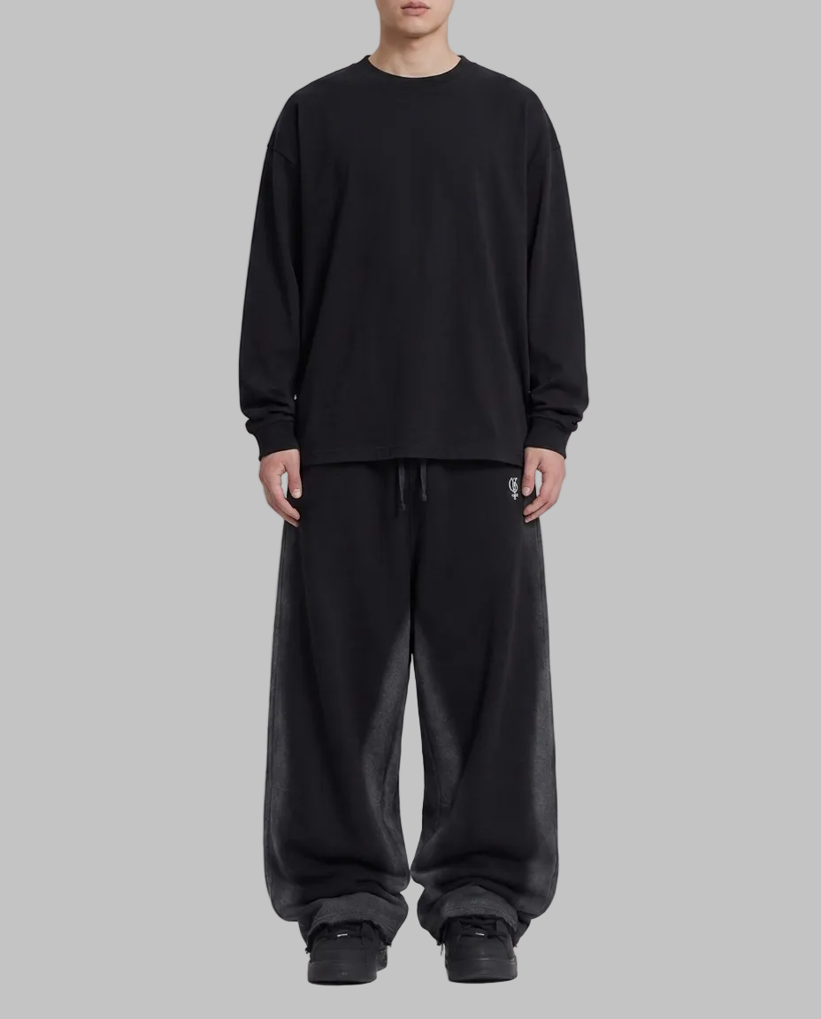 Fade Basic Black Balloon Pants
