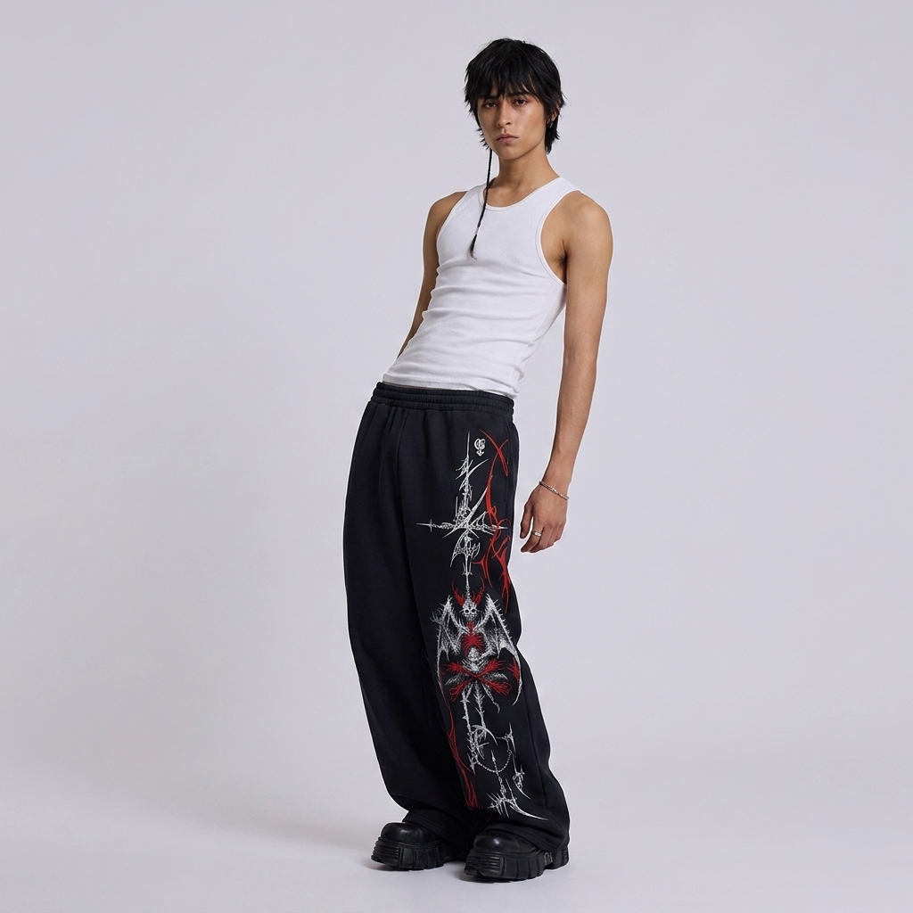 Kong Unisex Straight Fit Baggy Pants