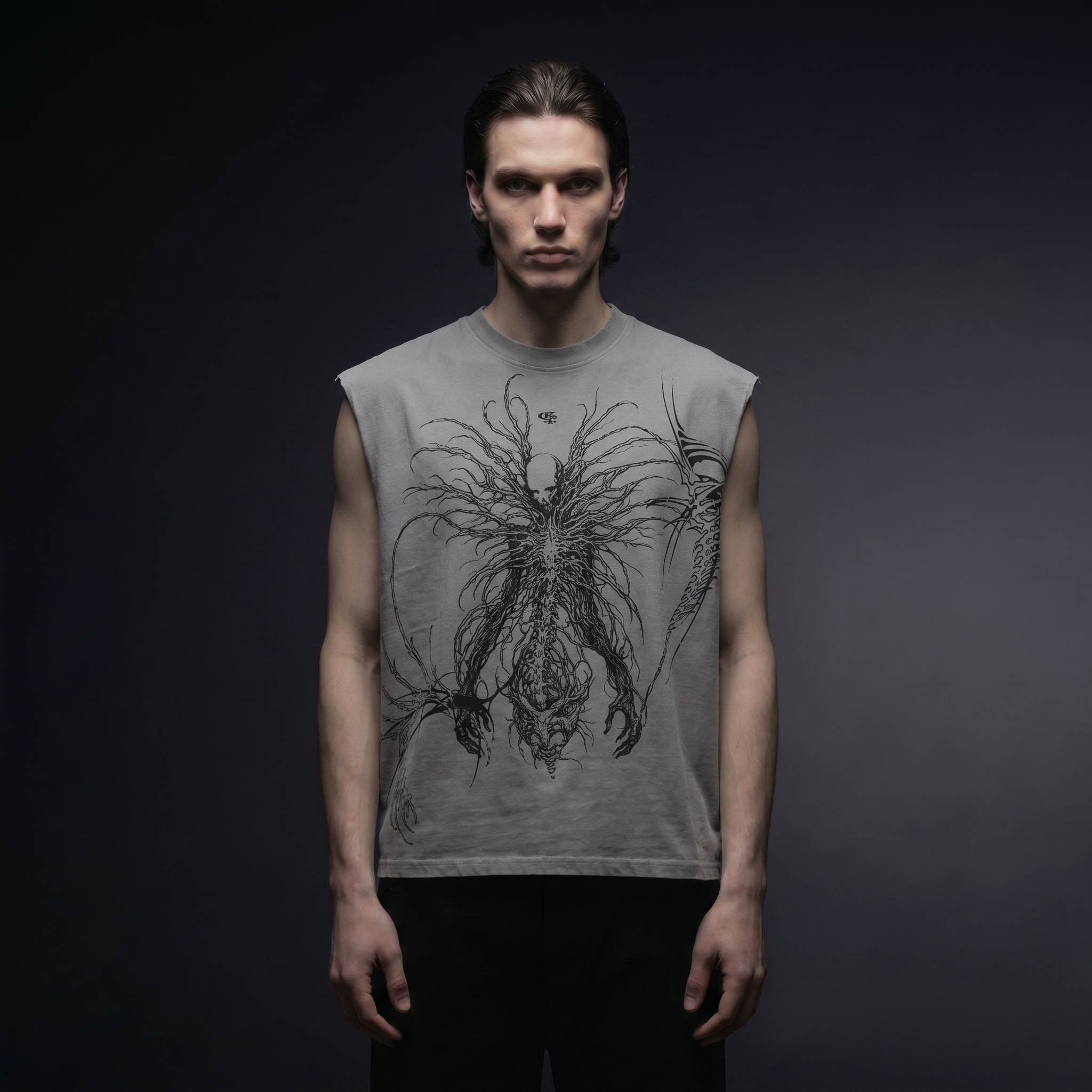 Marrow Light Grey Boxy Unisex Vest
