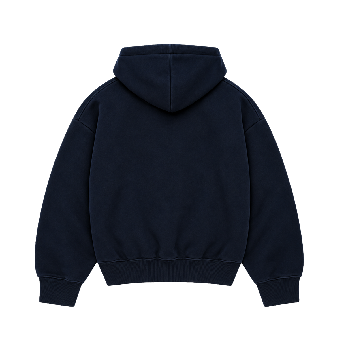Ornate Navy Zipper Hoodie