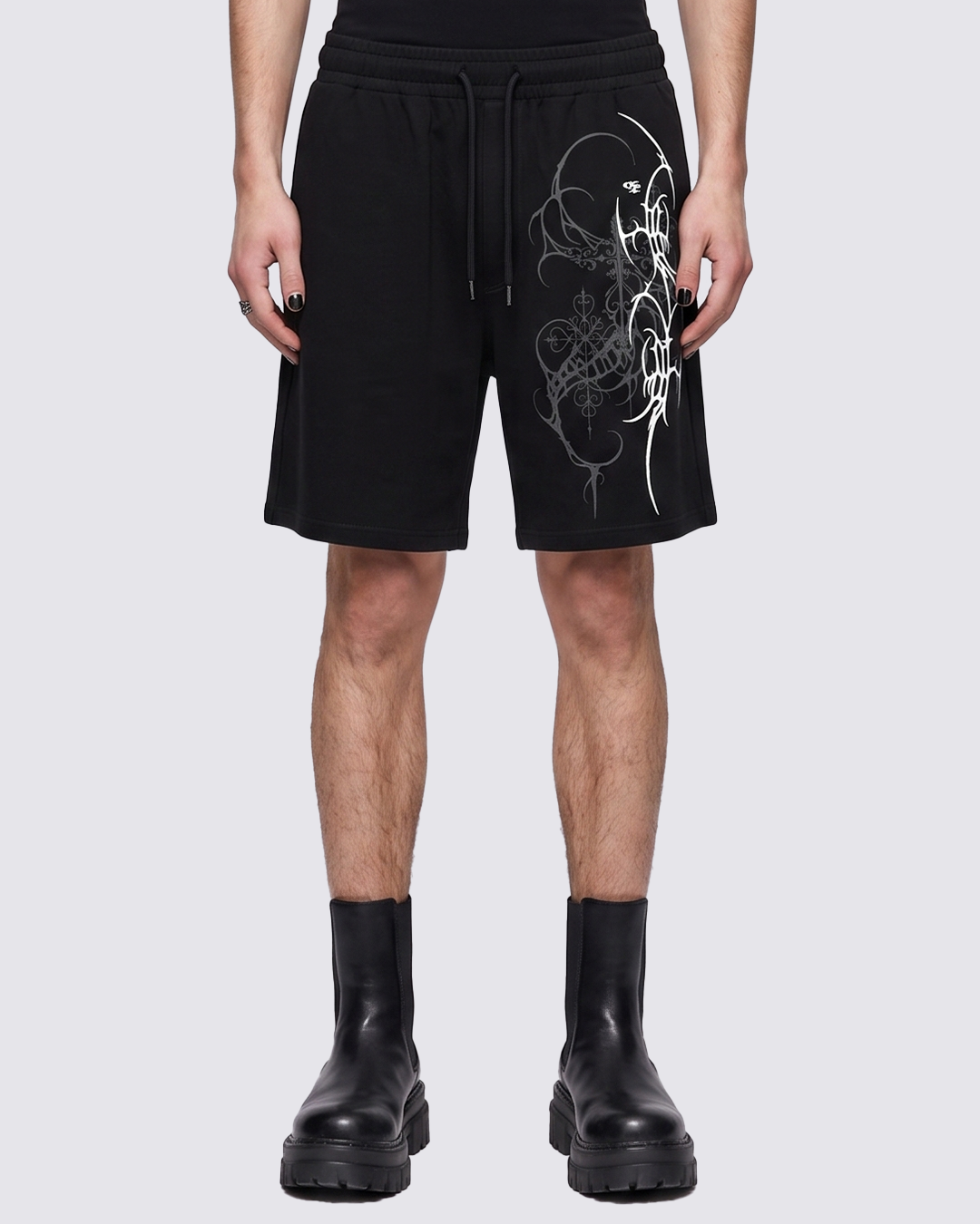 nova-black-unisex-shorts-genrage-2