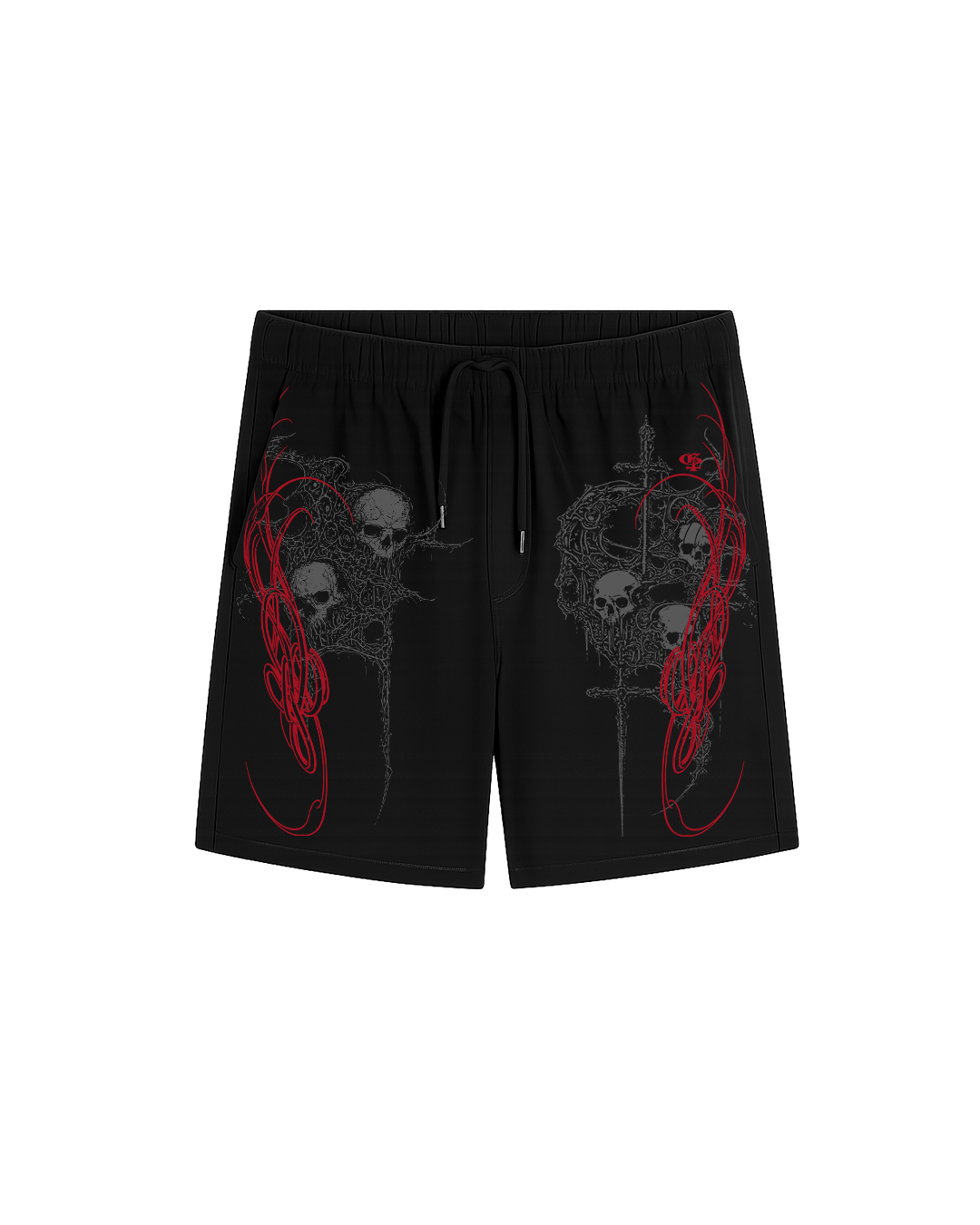 rage-black-unisex-shorts-genrage-2