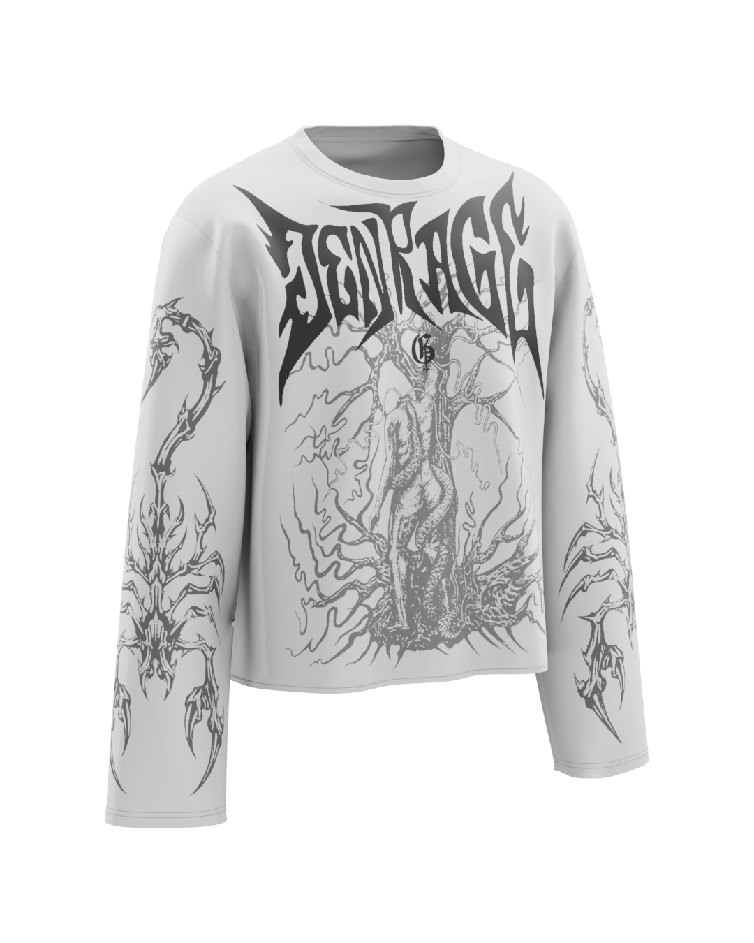 Skullsplit White Full Sleeves
