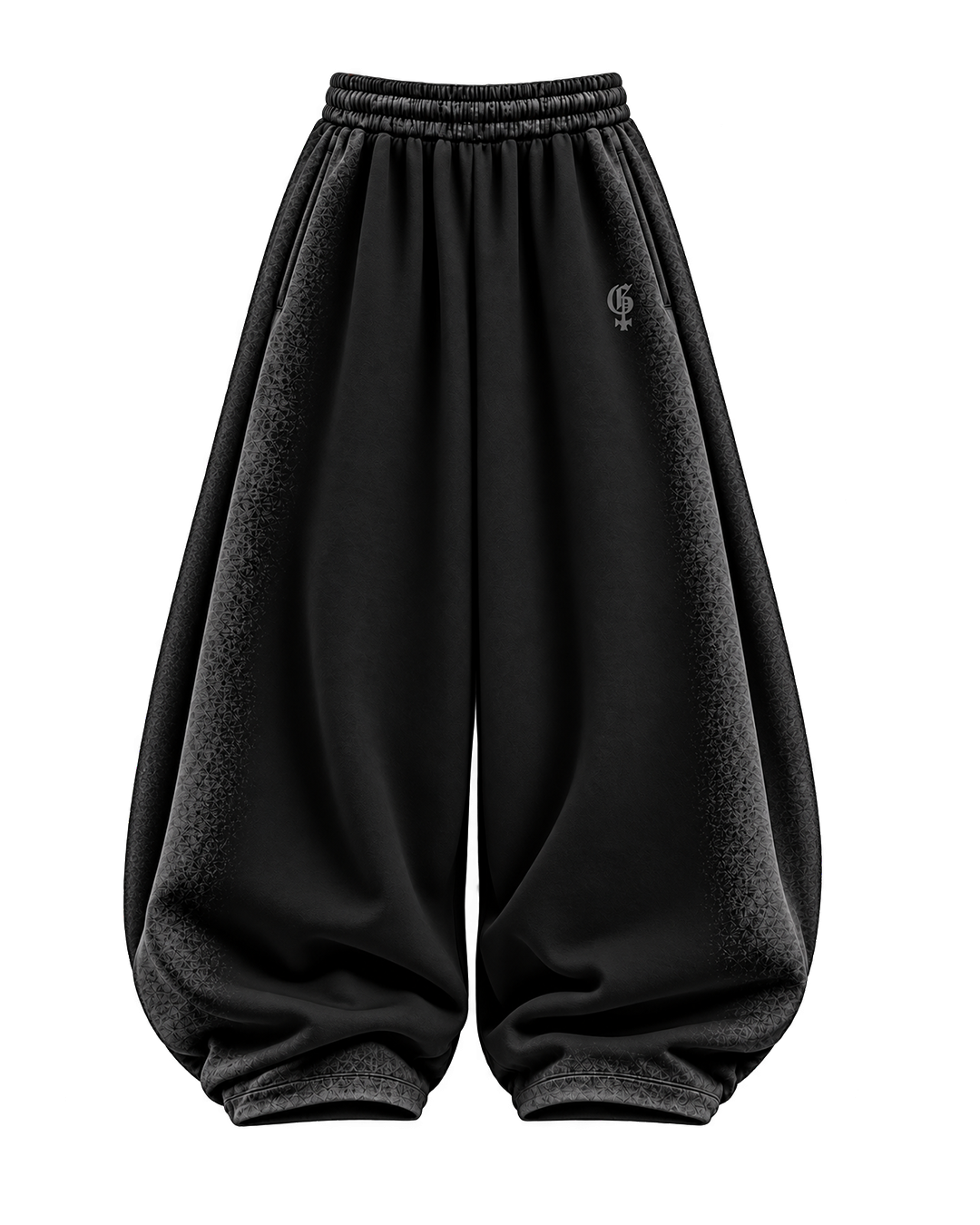 Fade Black Balloon Pants