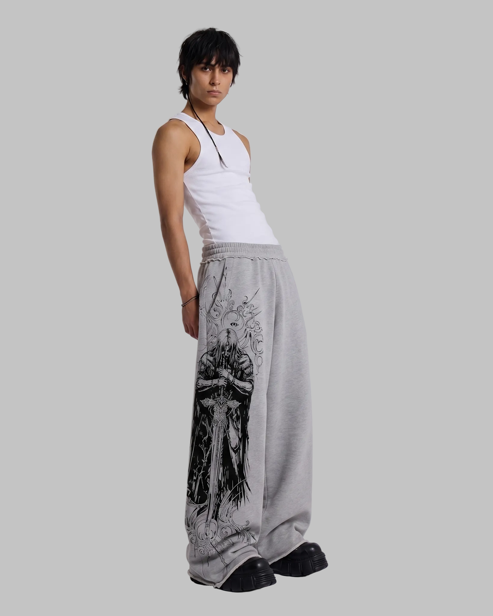 stryk-grey-unisex-straight-fit-baggy-pants-genrage-2