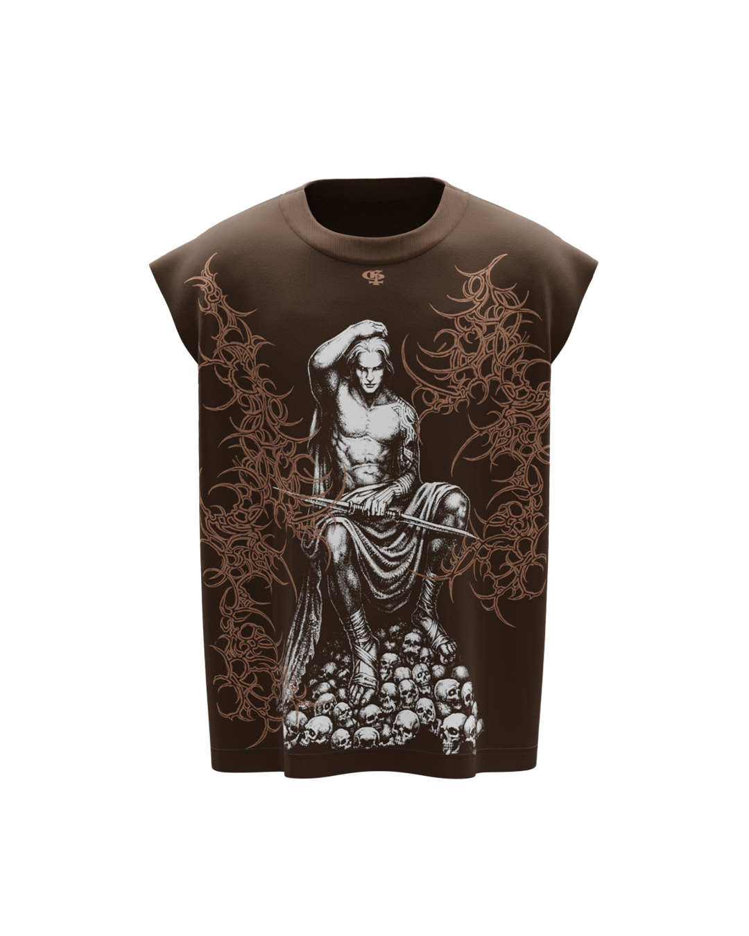 throne-brown-boxy-unisex-vest-genrage-1