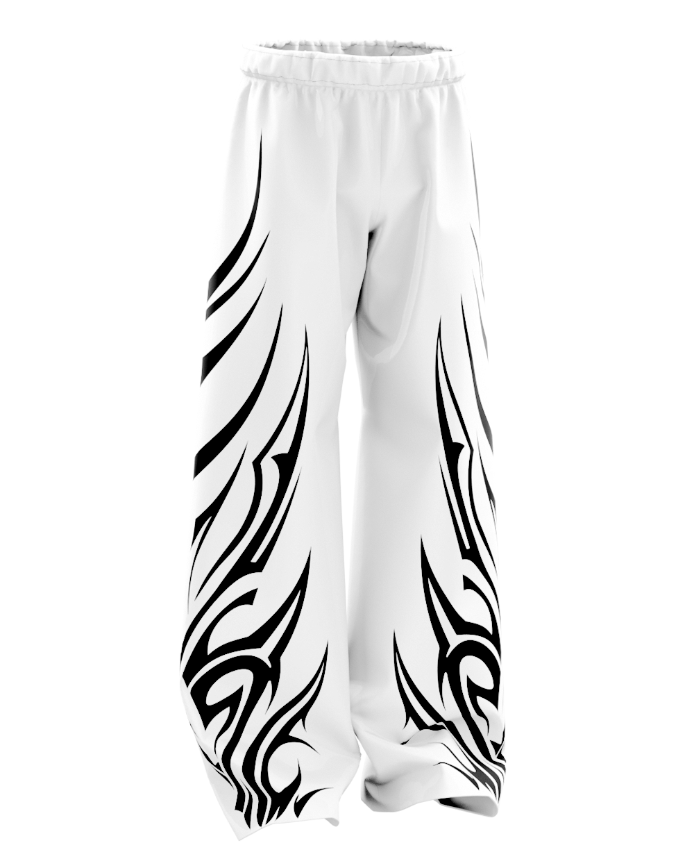 Thorne White Unisex Straight Fit Baggy Pants