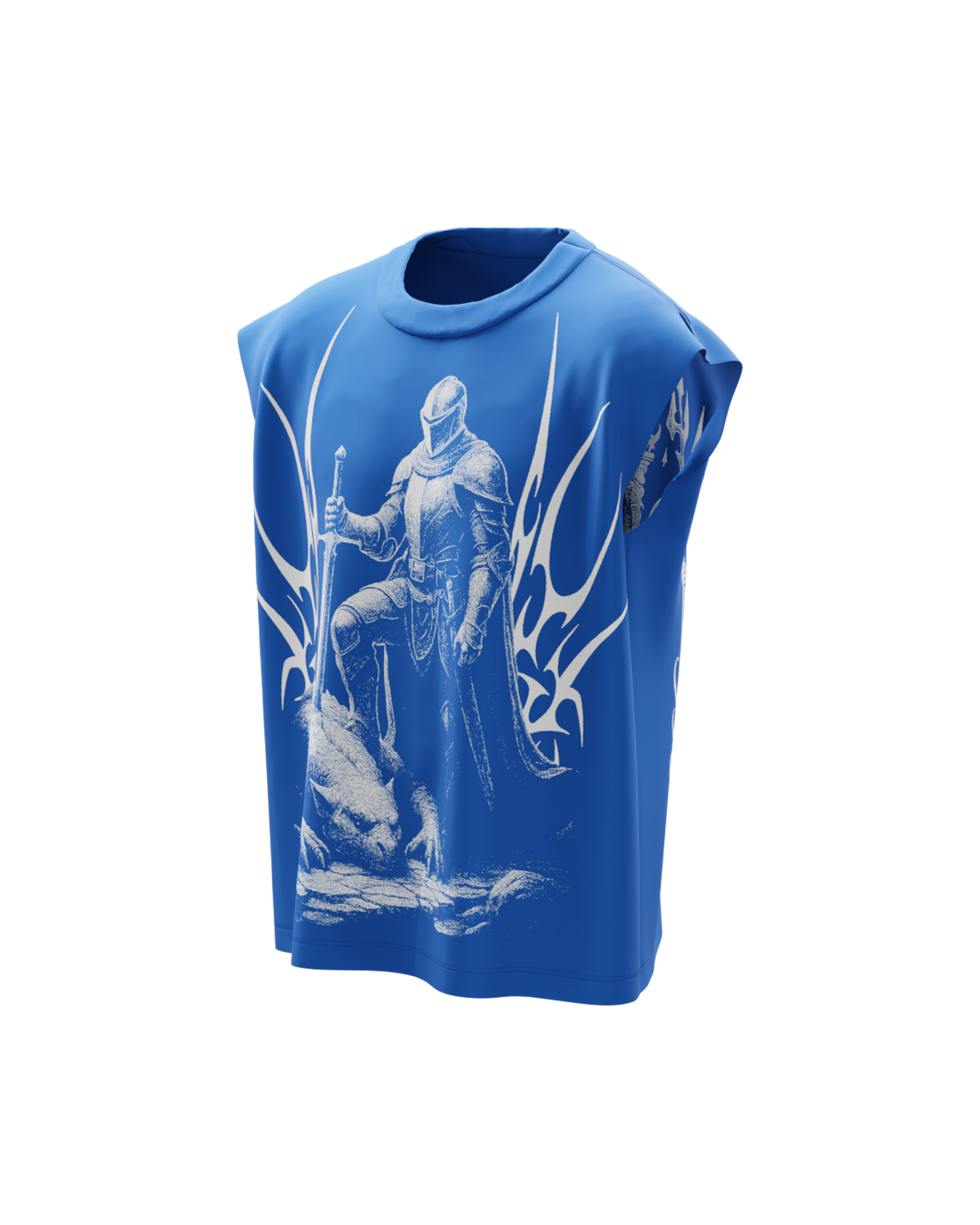 Mortal Royal Blue Boxy Unisex Vest