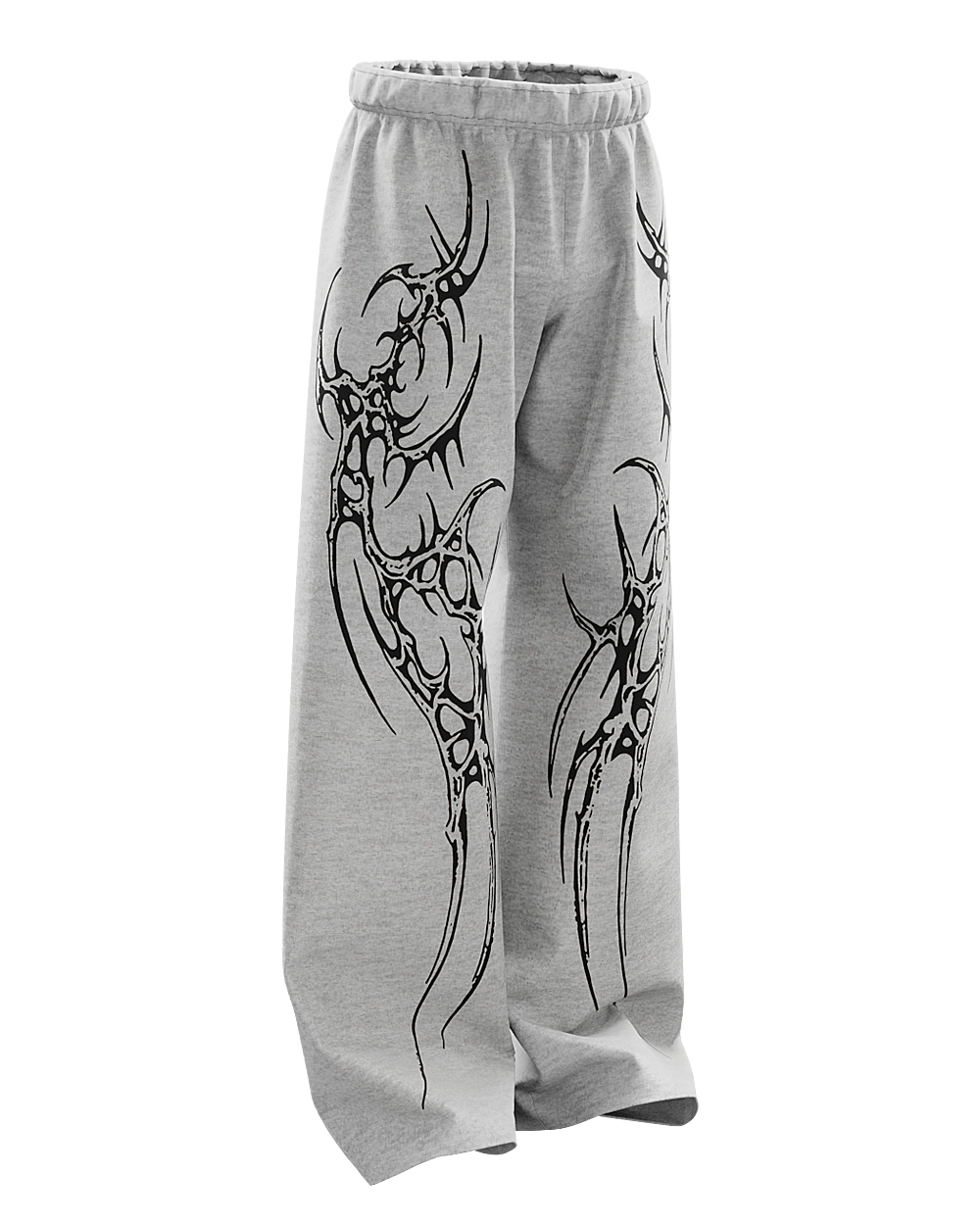 Grey Saiyan Unisex Straight Baggy Pants