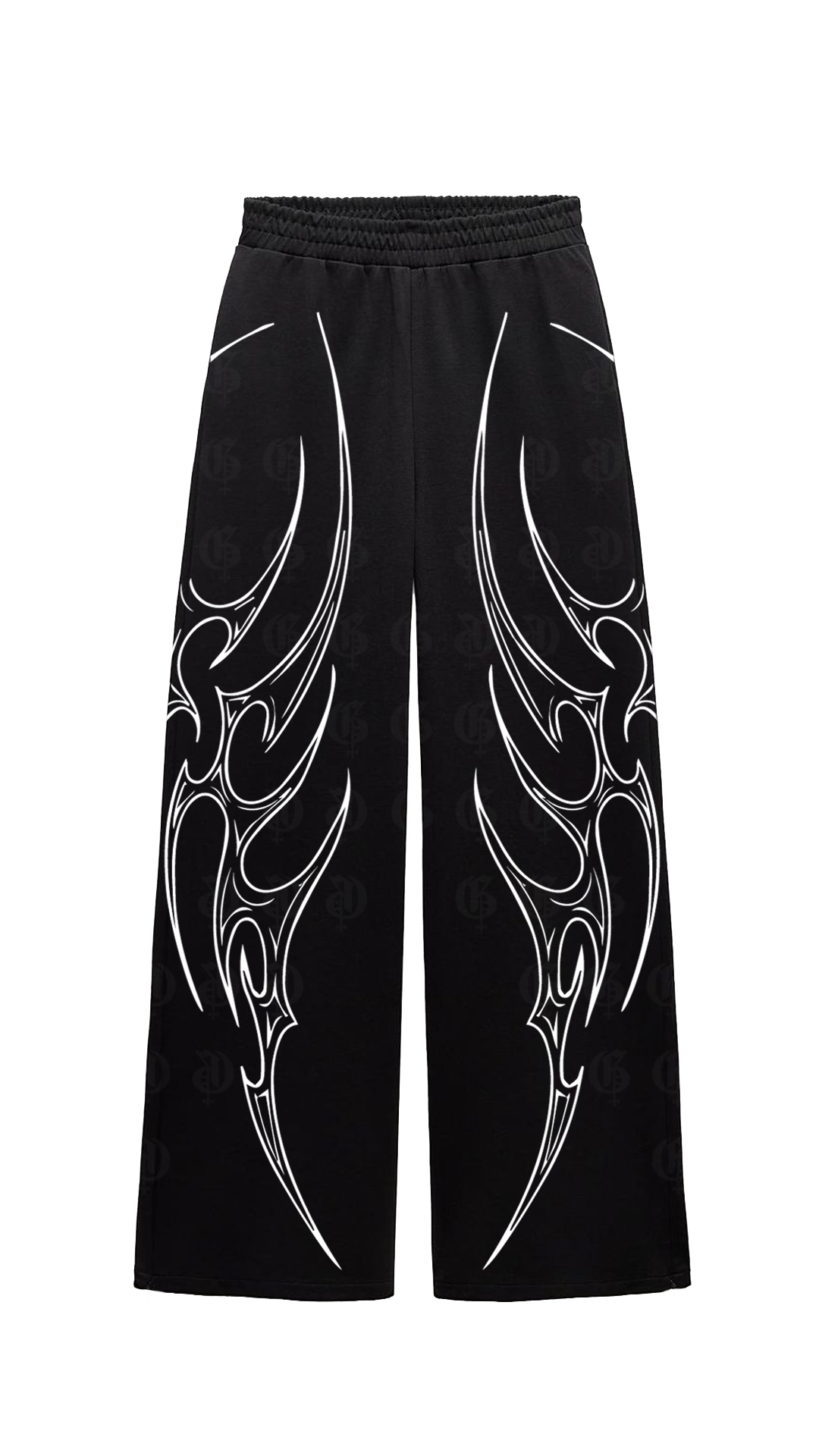 Vedha Black Unisex Straight Baggy Pants