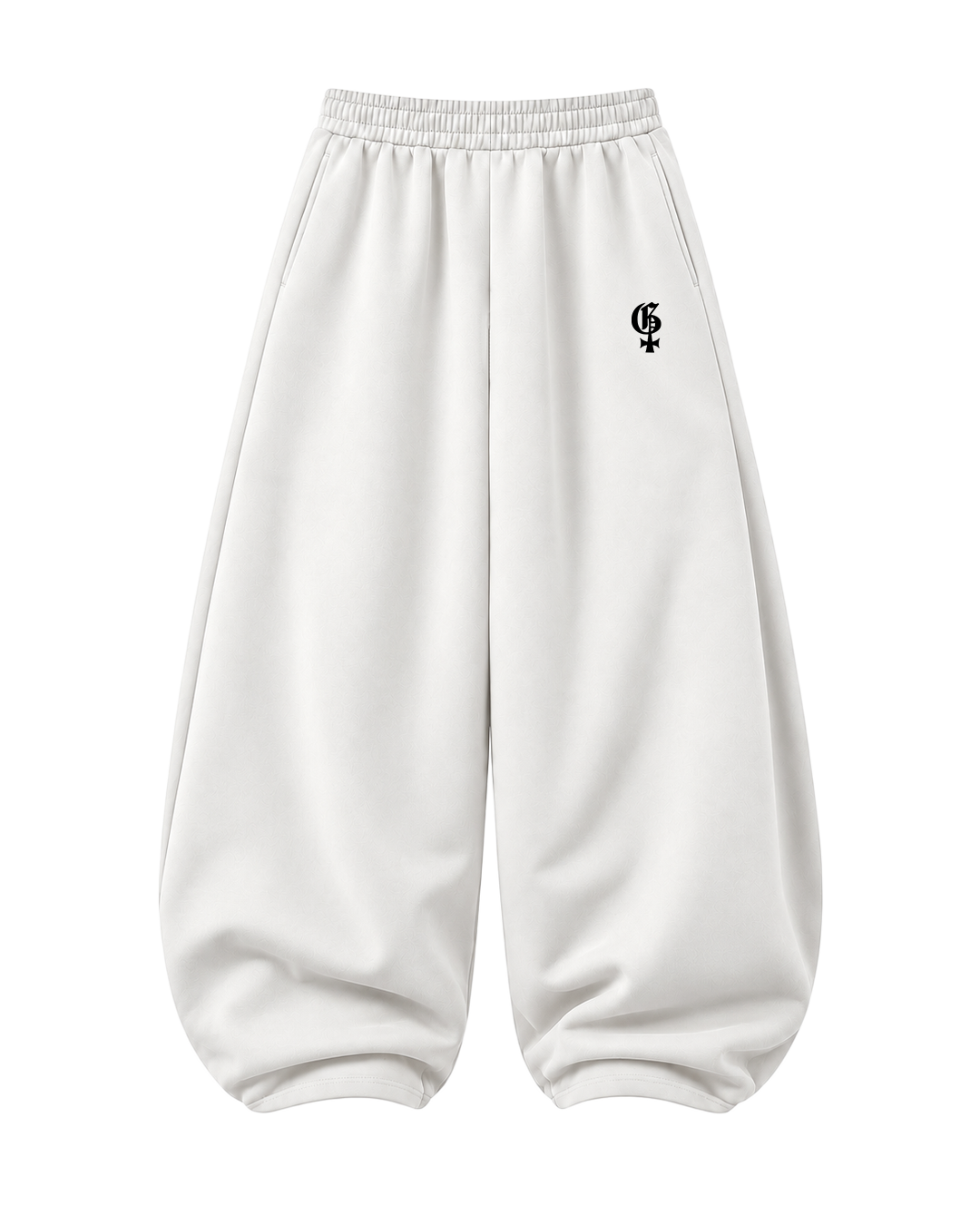 Genrage White Balloon Pants