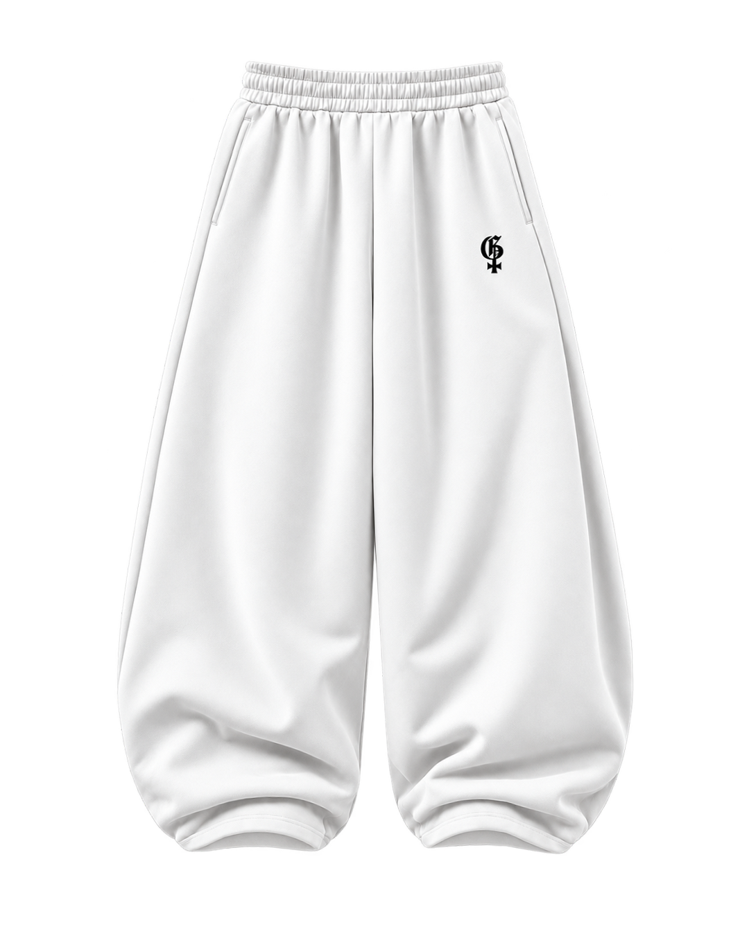 Genrage White Balloon Pants