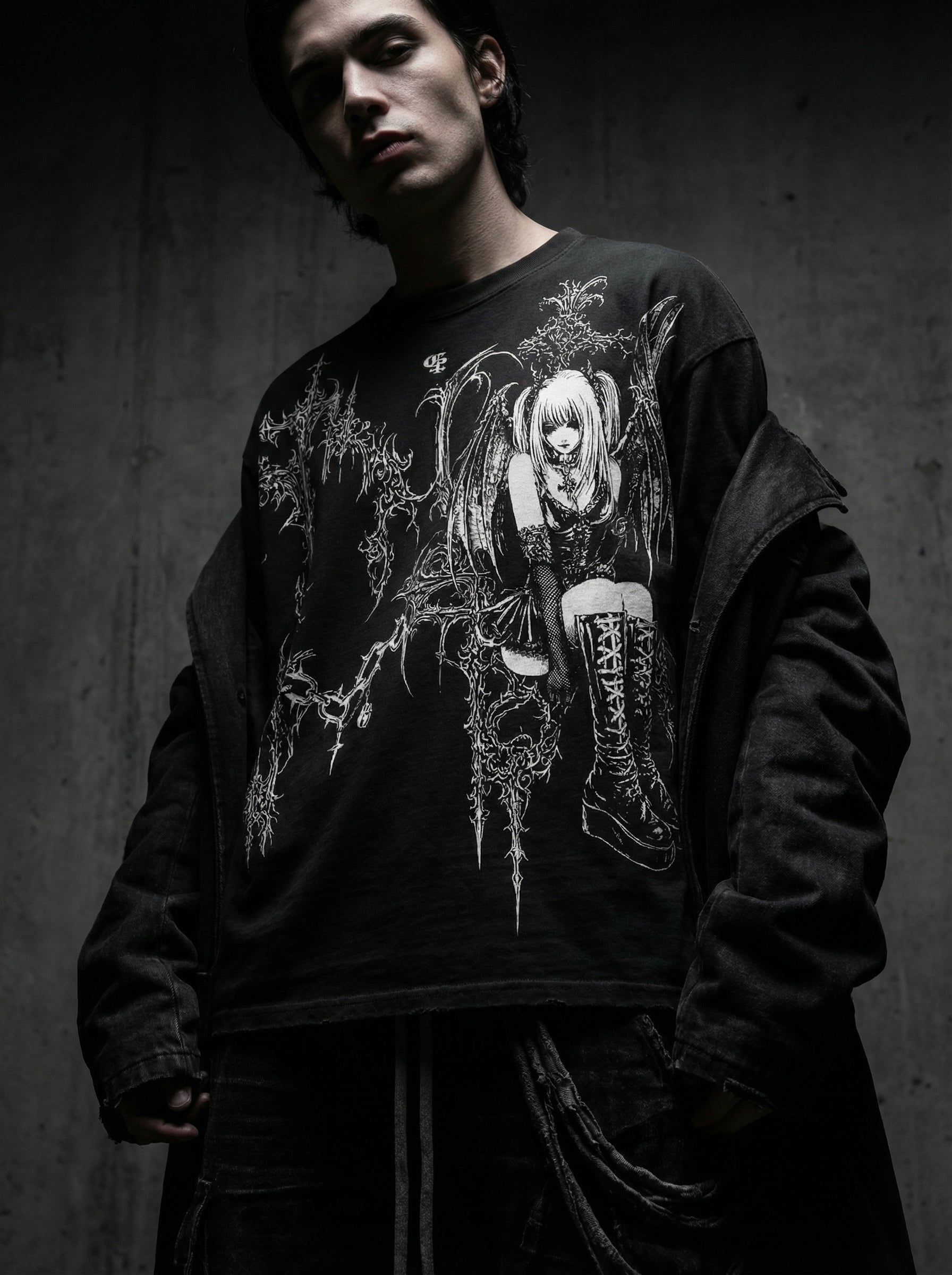 Xena Black Boxy Oversized Tshirt