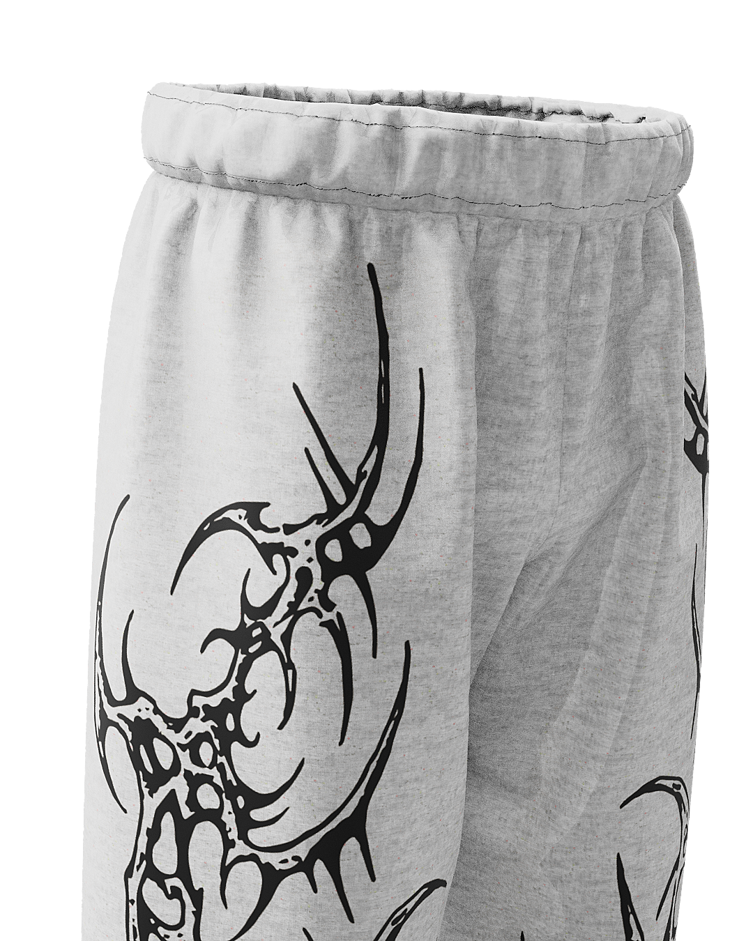 Grey Saiyan Unisex Straight Baggy Pants