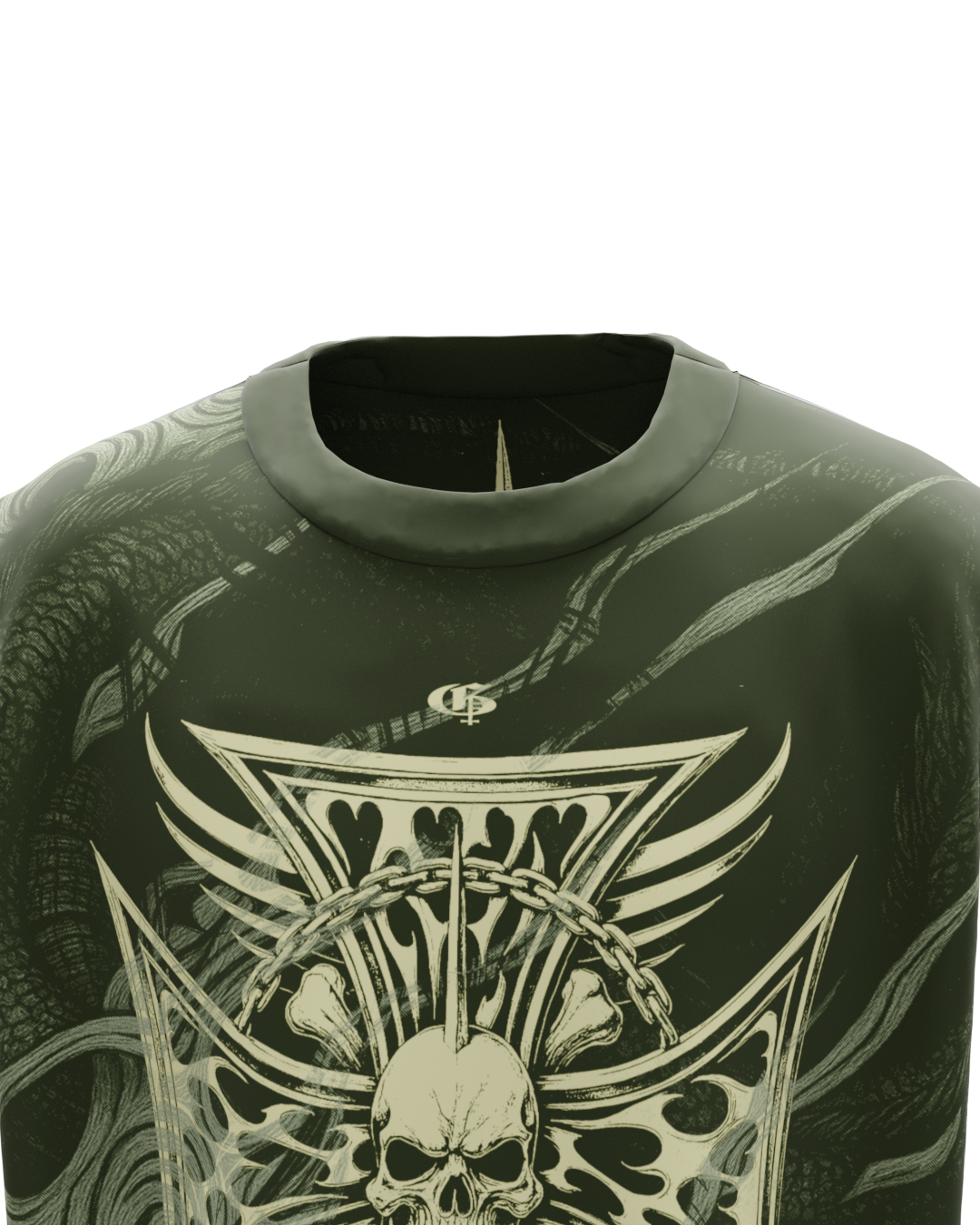 Dagger Olive Unisex Boxy Vest