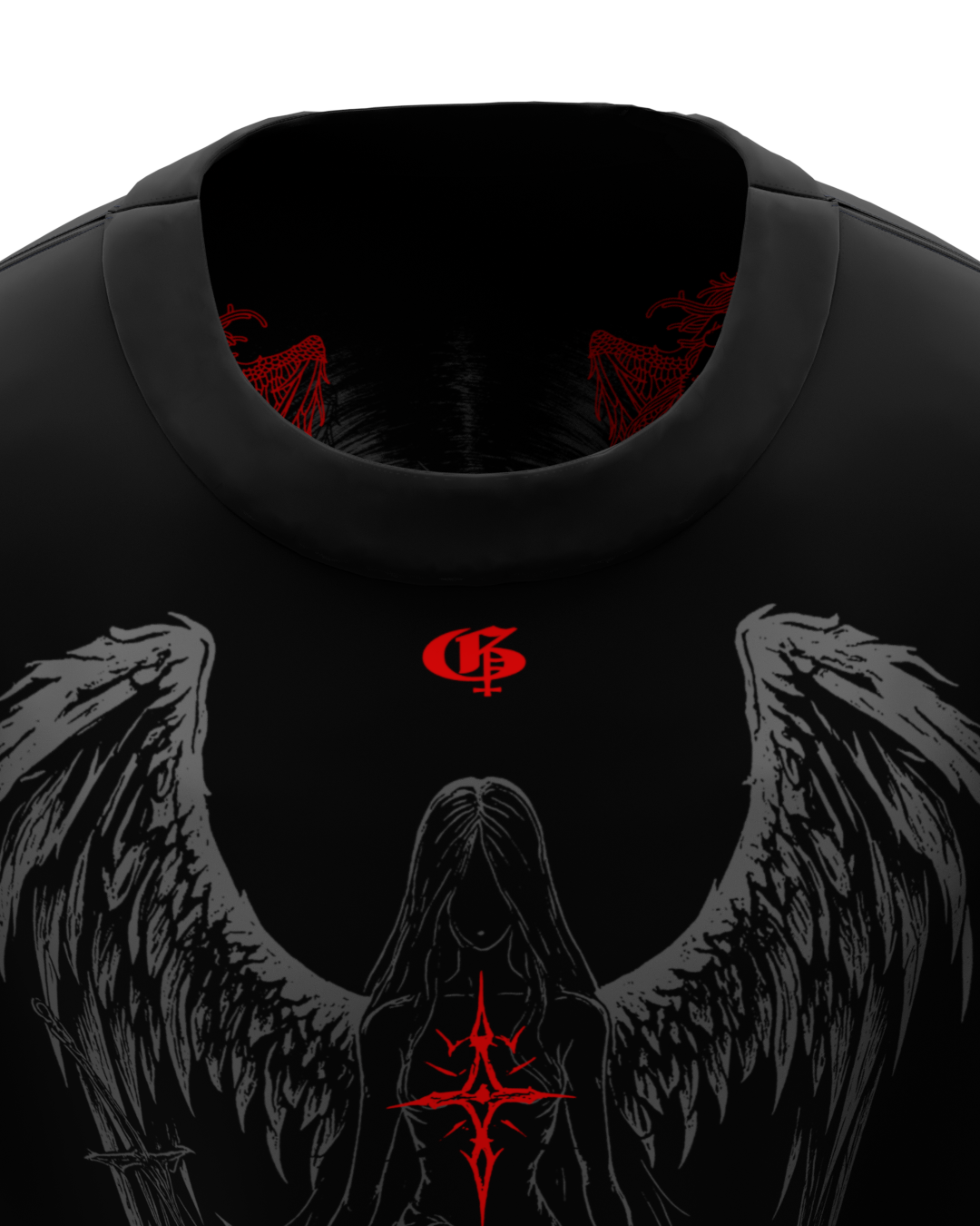 Descent Black Boxy Unisex Vest