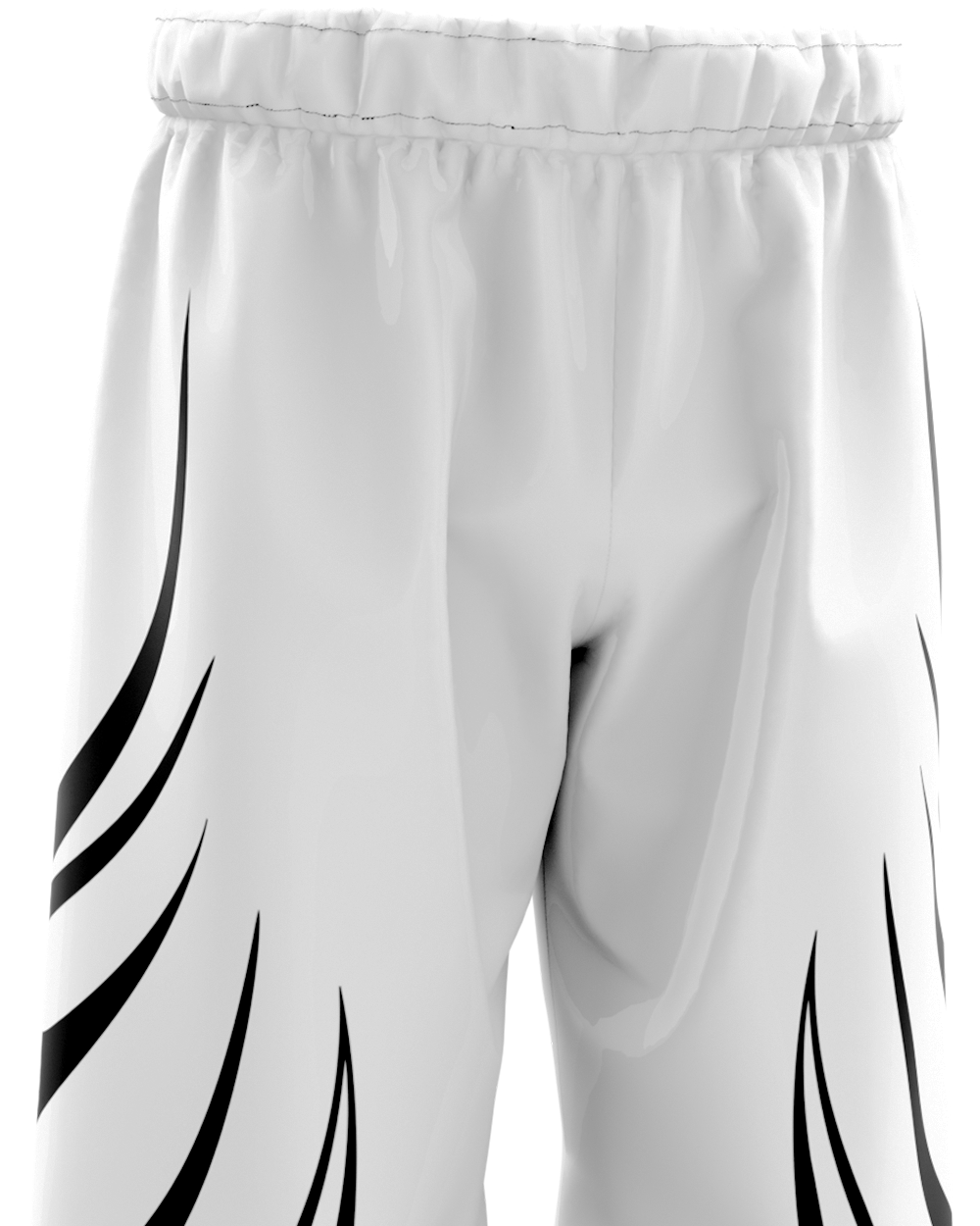 Thorne White Unisex Straight Fit Baggy Pants