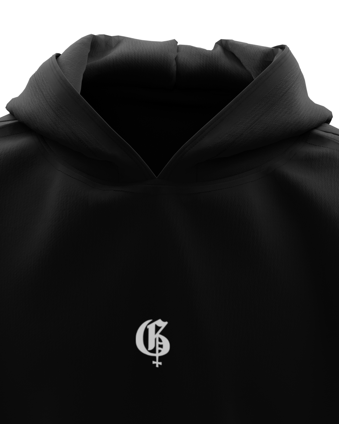 Basic Black Boxy Oversized Hoodie