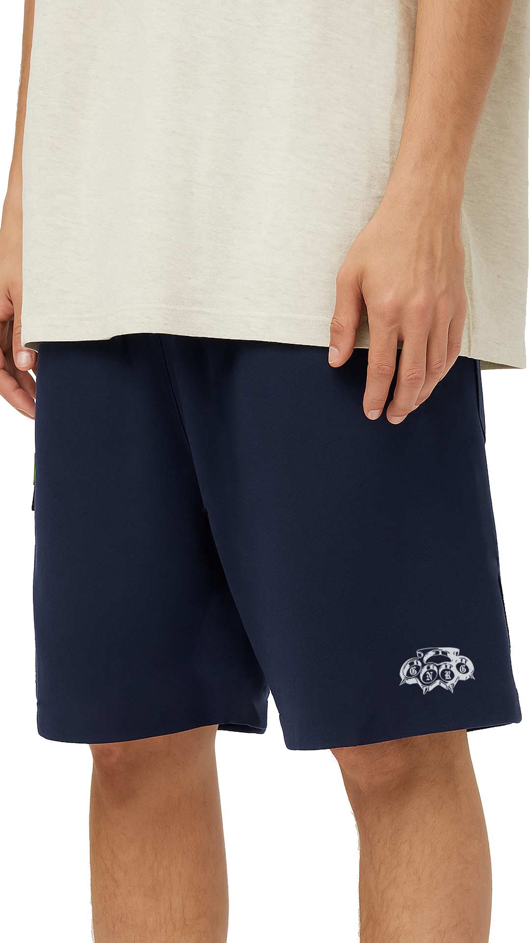 Basic Navy Blue Unisex Shorts