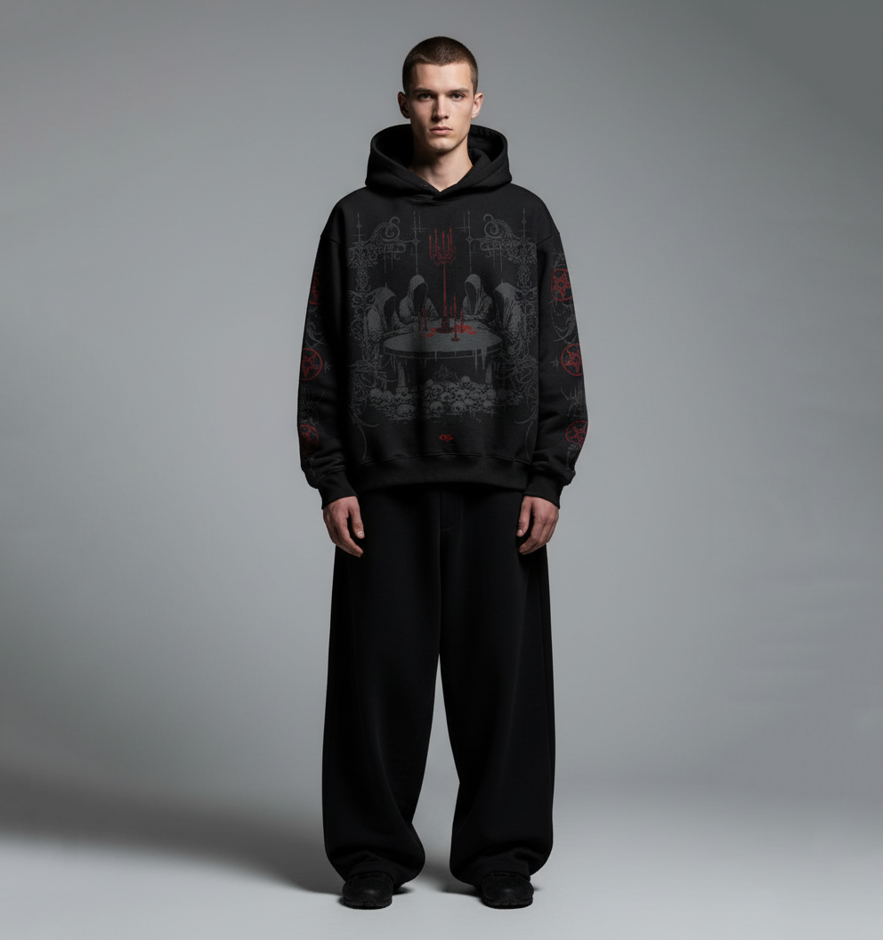 Ritual Black Boxy Oversized Hoodie [PRE-ORDER]