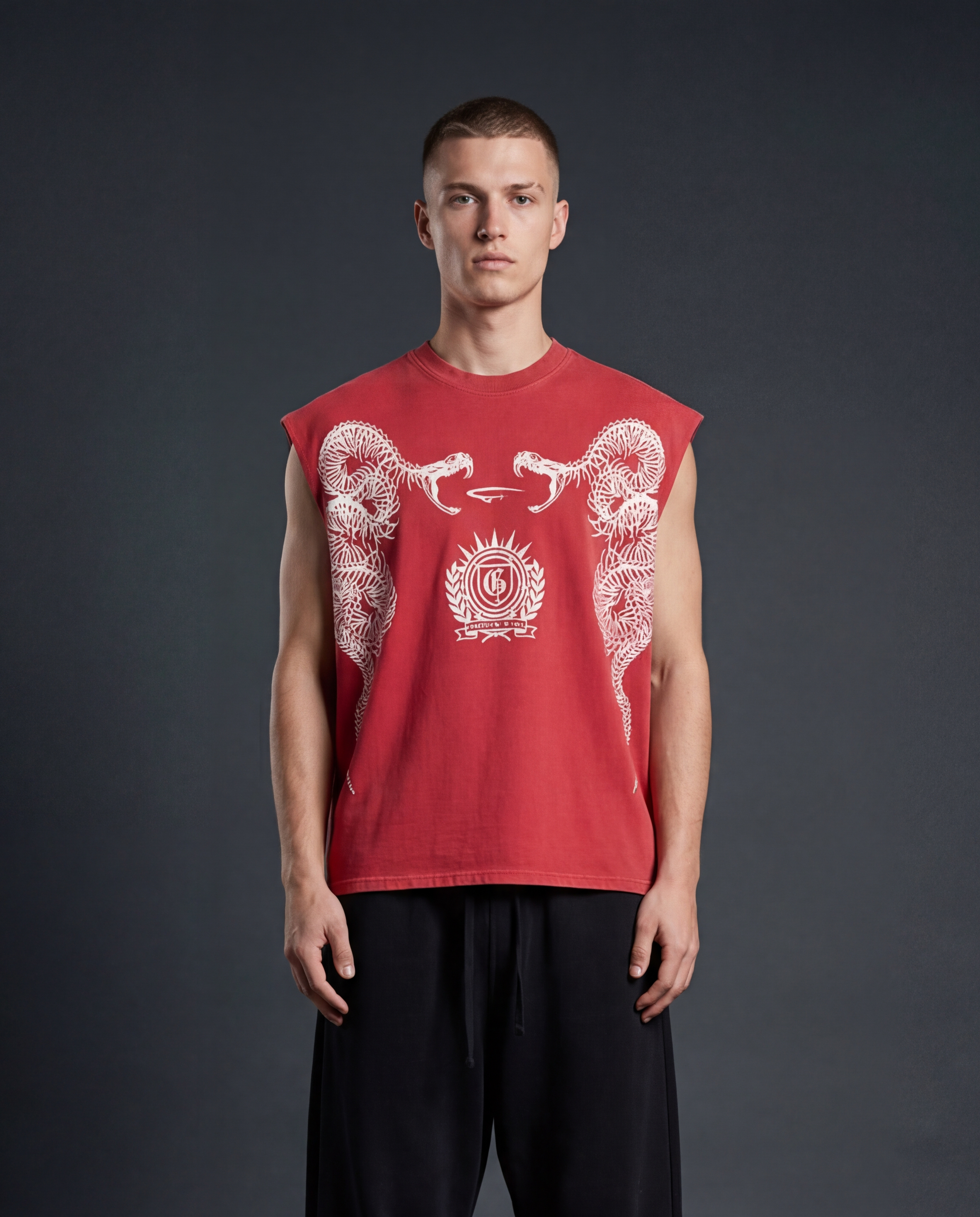 Gnarl Red Boxy Unisex Vest