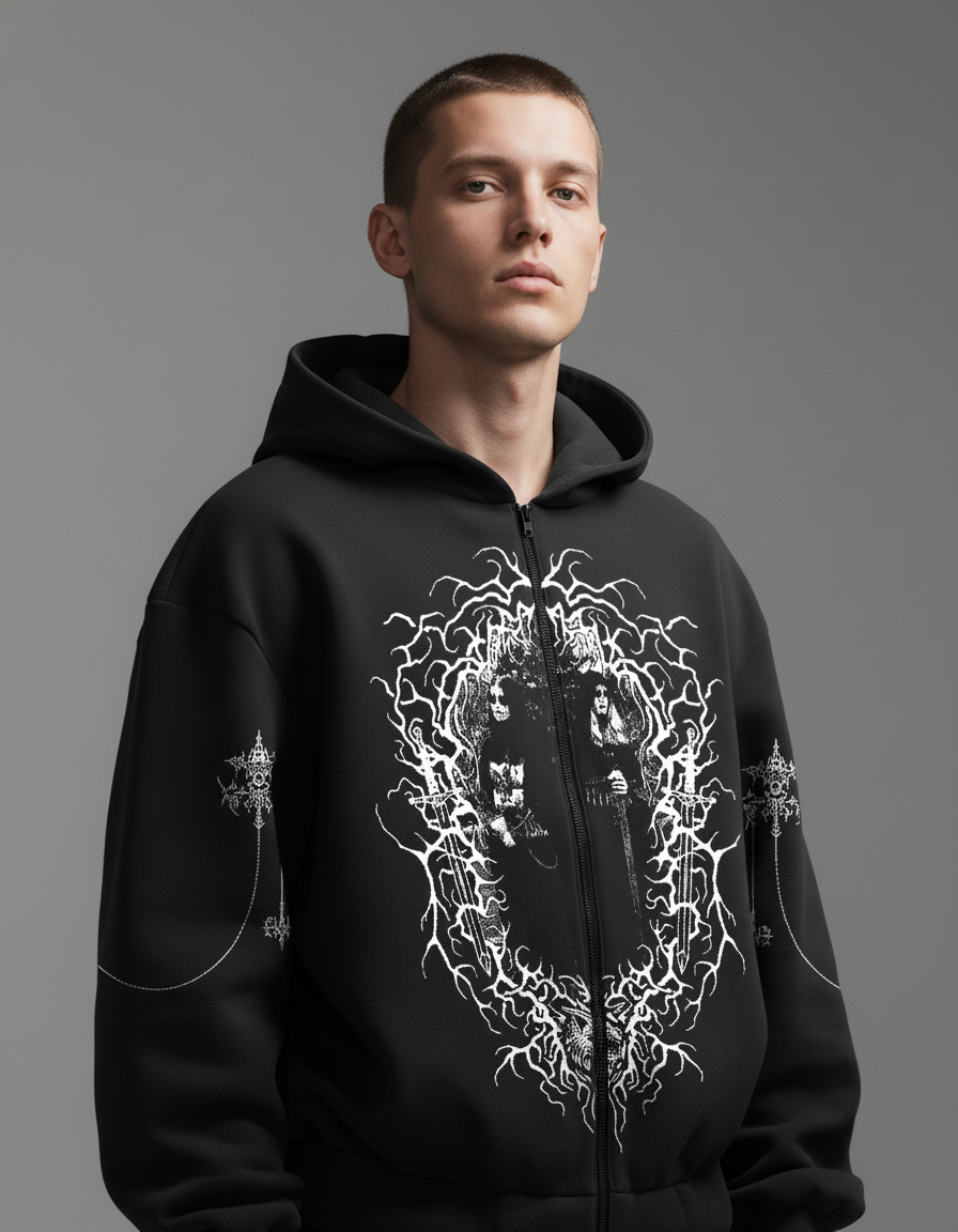 Exorcist Black Unisex Zipper Hoodie [PRE-ORDER]