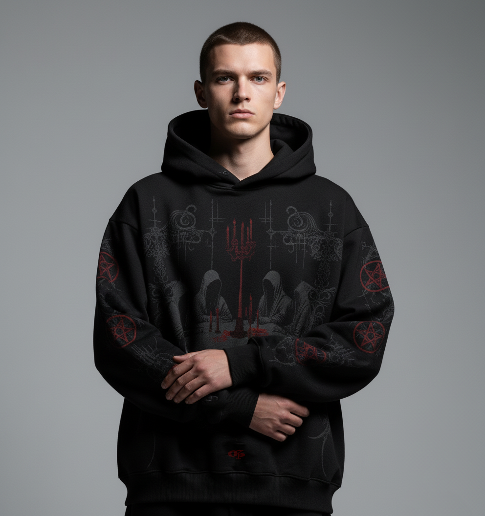 Ritual Black Boxy Oversized Hoodie [PRE-ORDER]