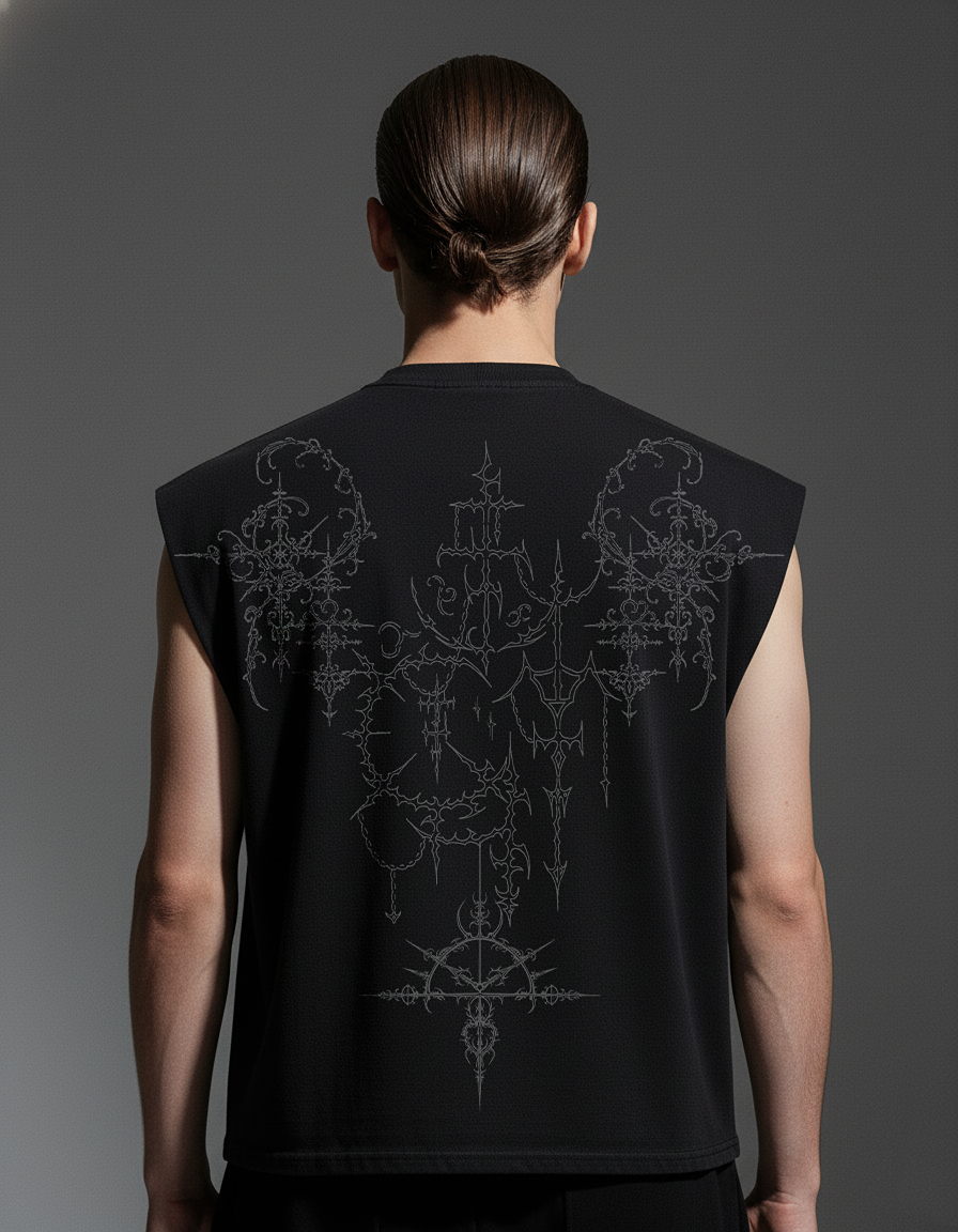 Execia Black Boxy Unisex Vest