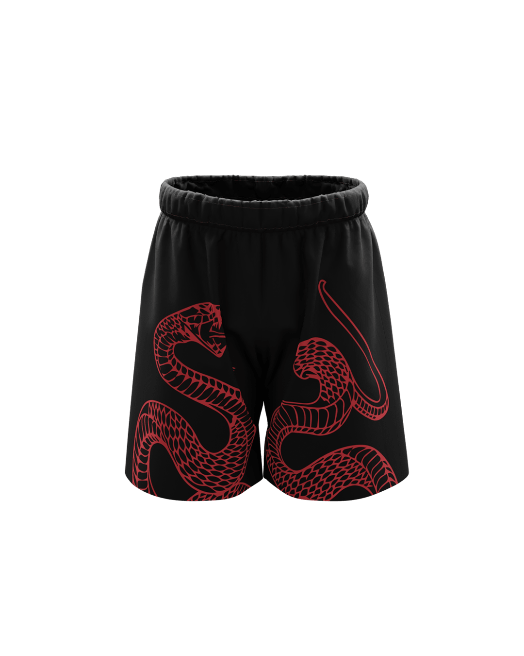 Mini-Pythonic Unisex Black Shorts - GENRAGE