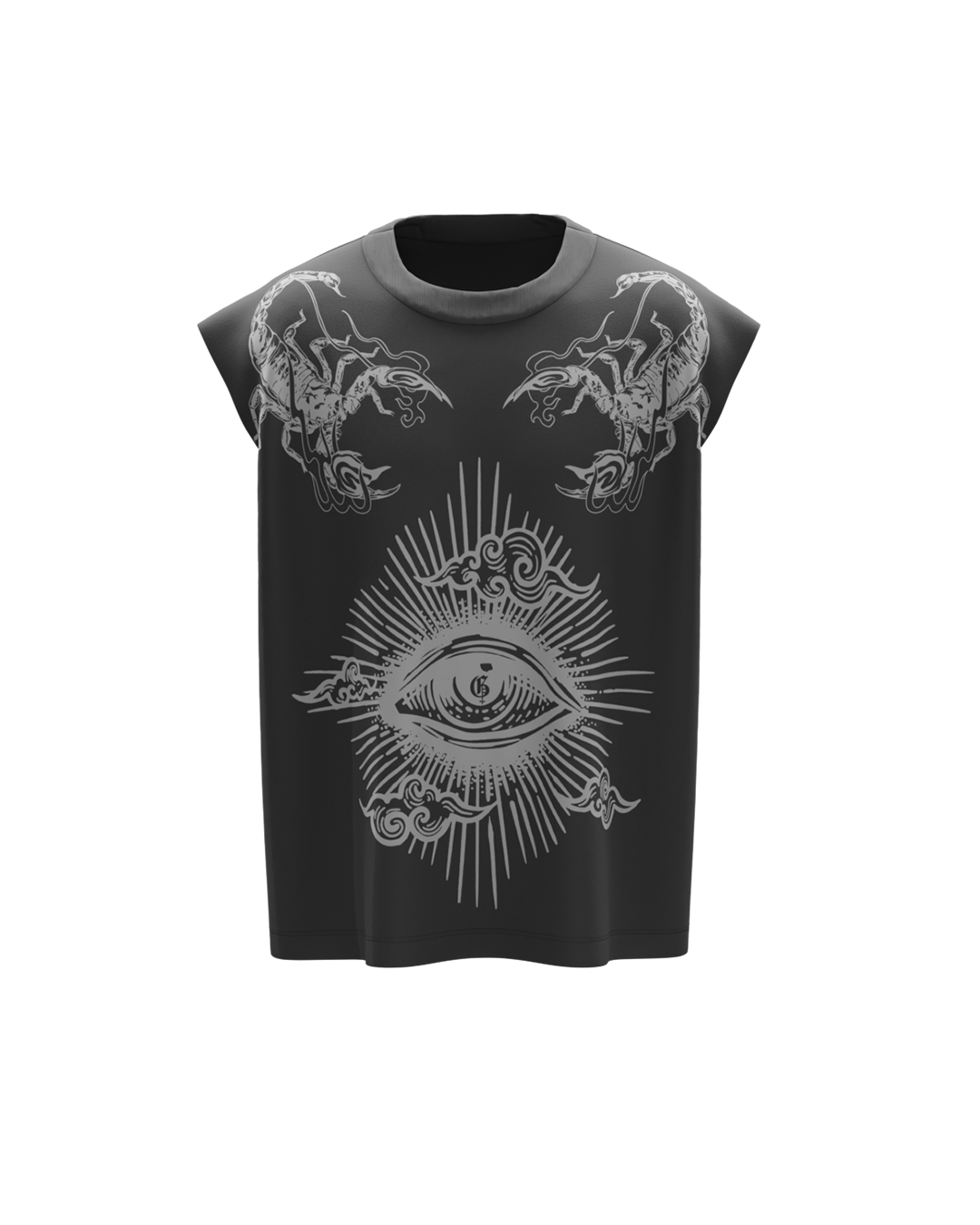 Dusk Grey Unisex Boxy Vest