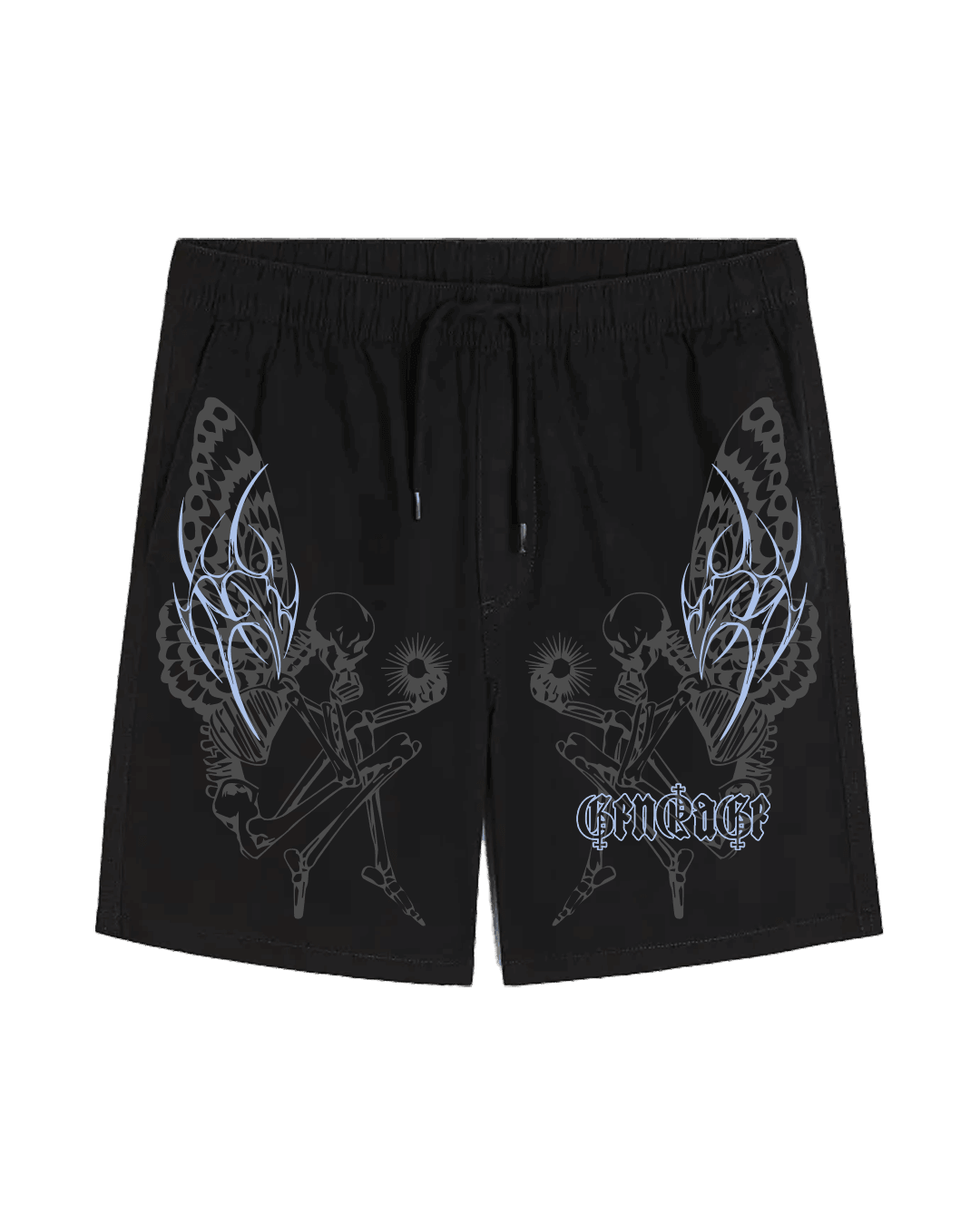 Grimangel Unisex Black Shorts - GENRAGE