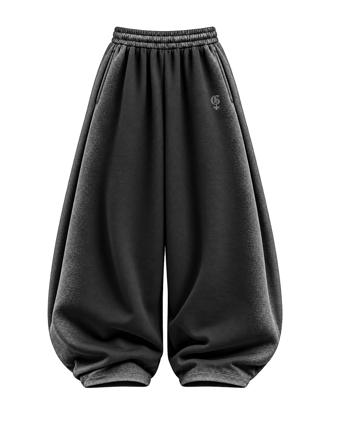 Fade Black Balloon Pants