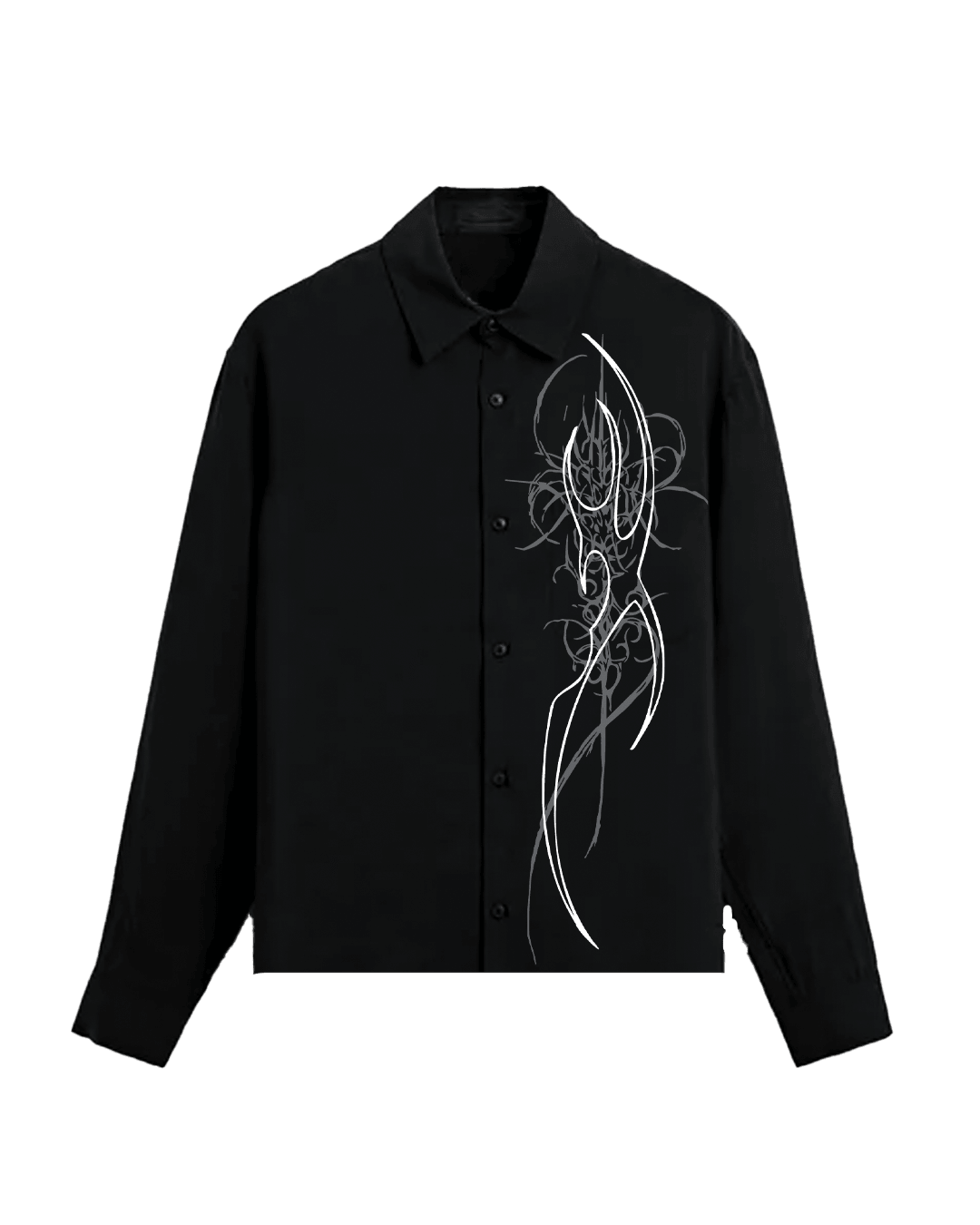 Celestial Boxy Black Oversized Shirt - GENRAGE