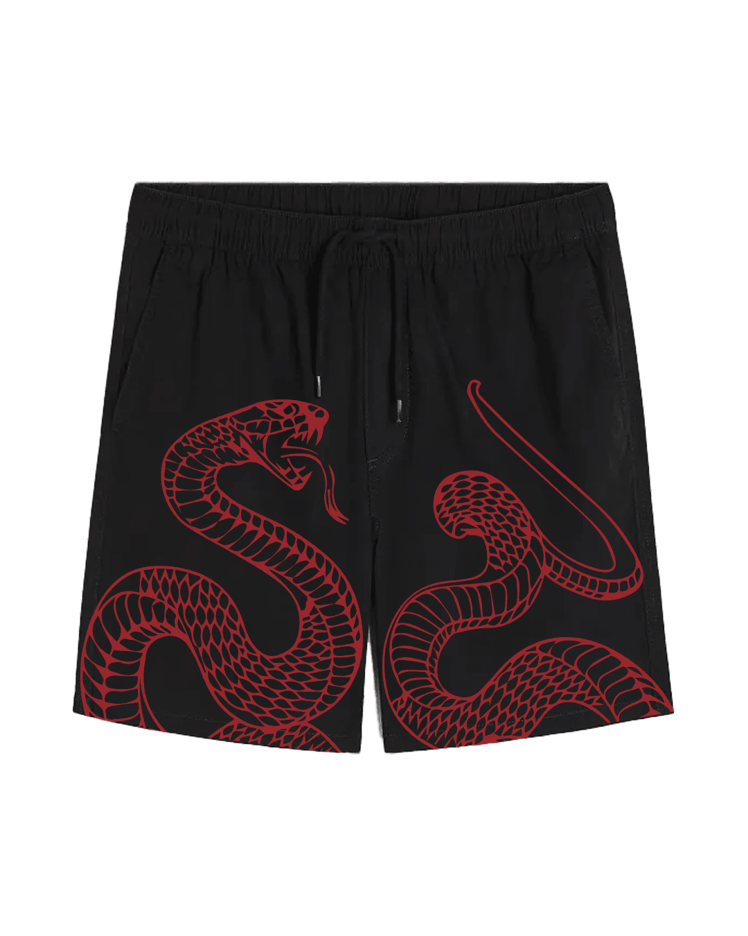 Mini-Pythonic Unisex Black Shorts - GENRAGE