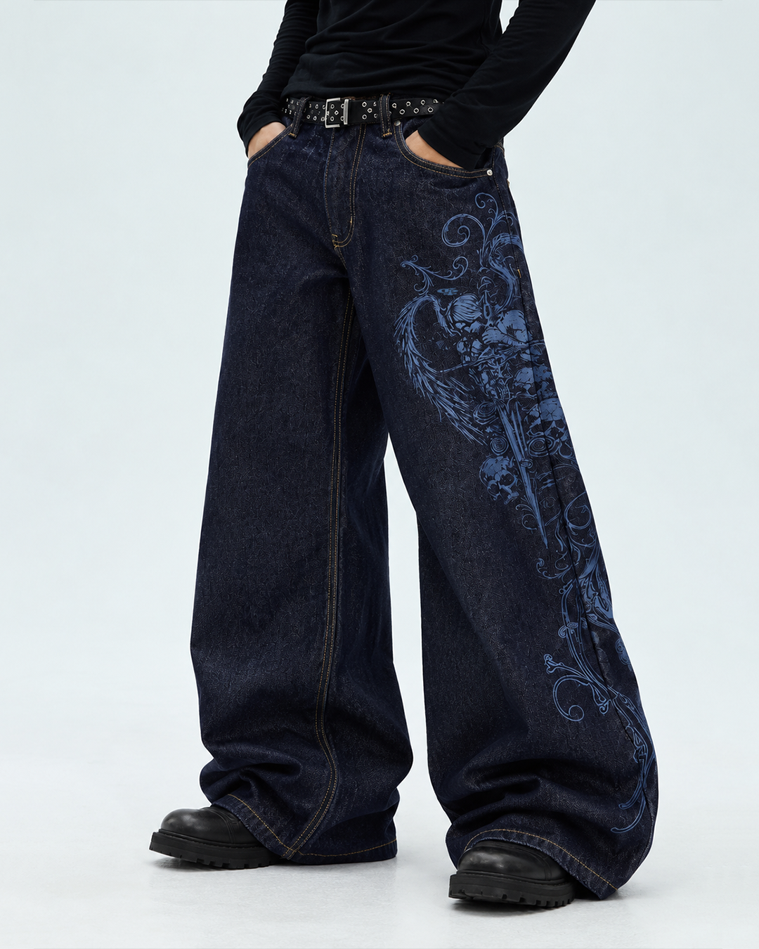 Mia Blue Baggy Raw Denim
