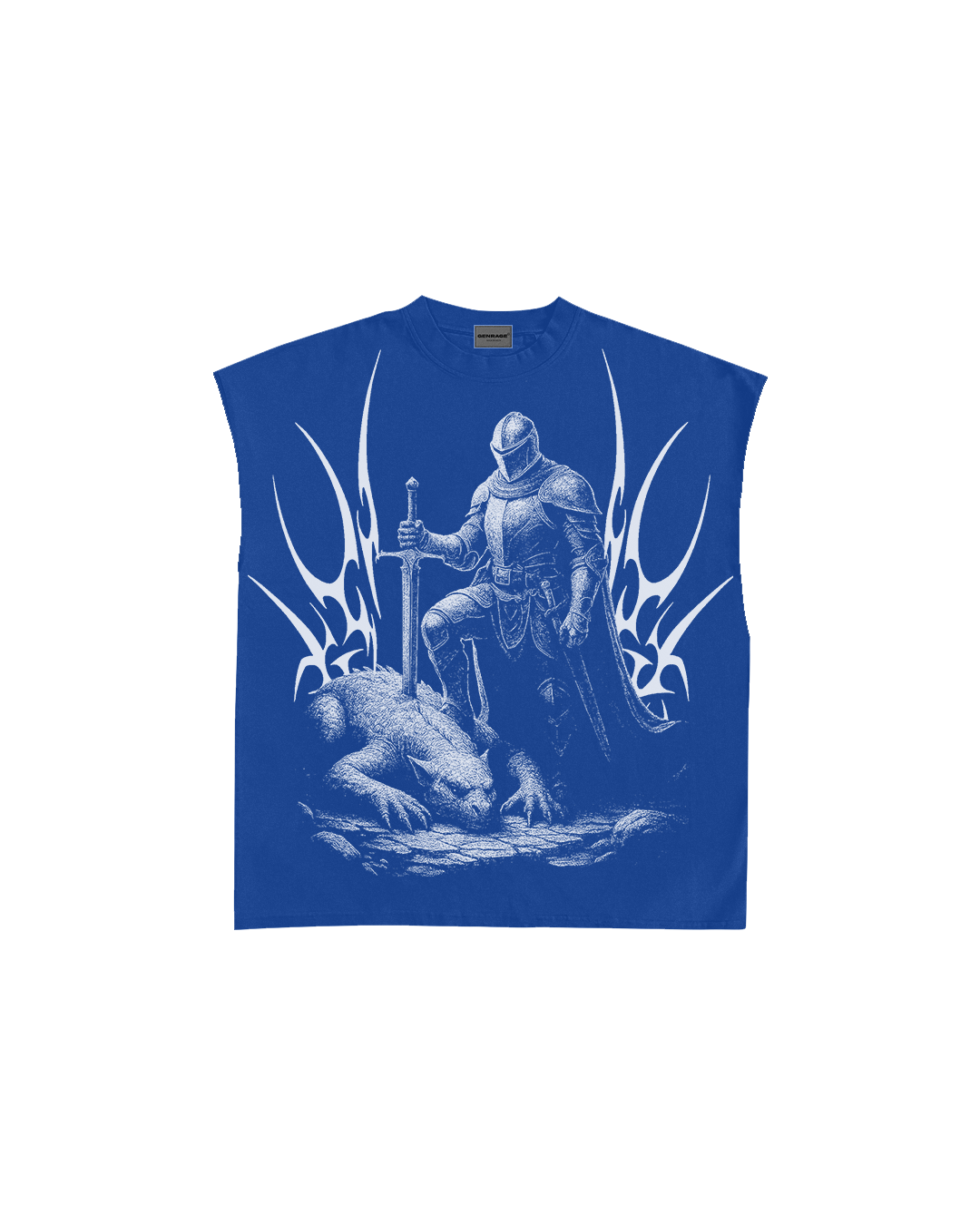 Mortal Royal Blue Boxy Unisex Vest