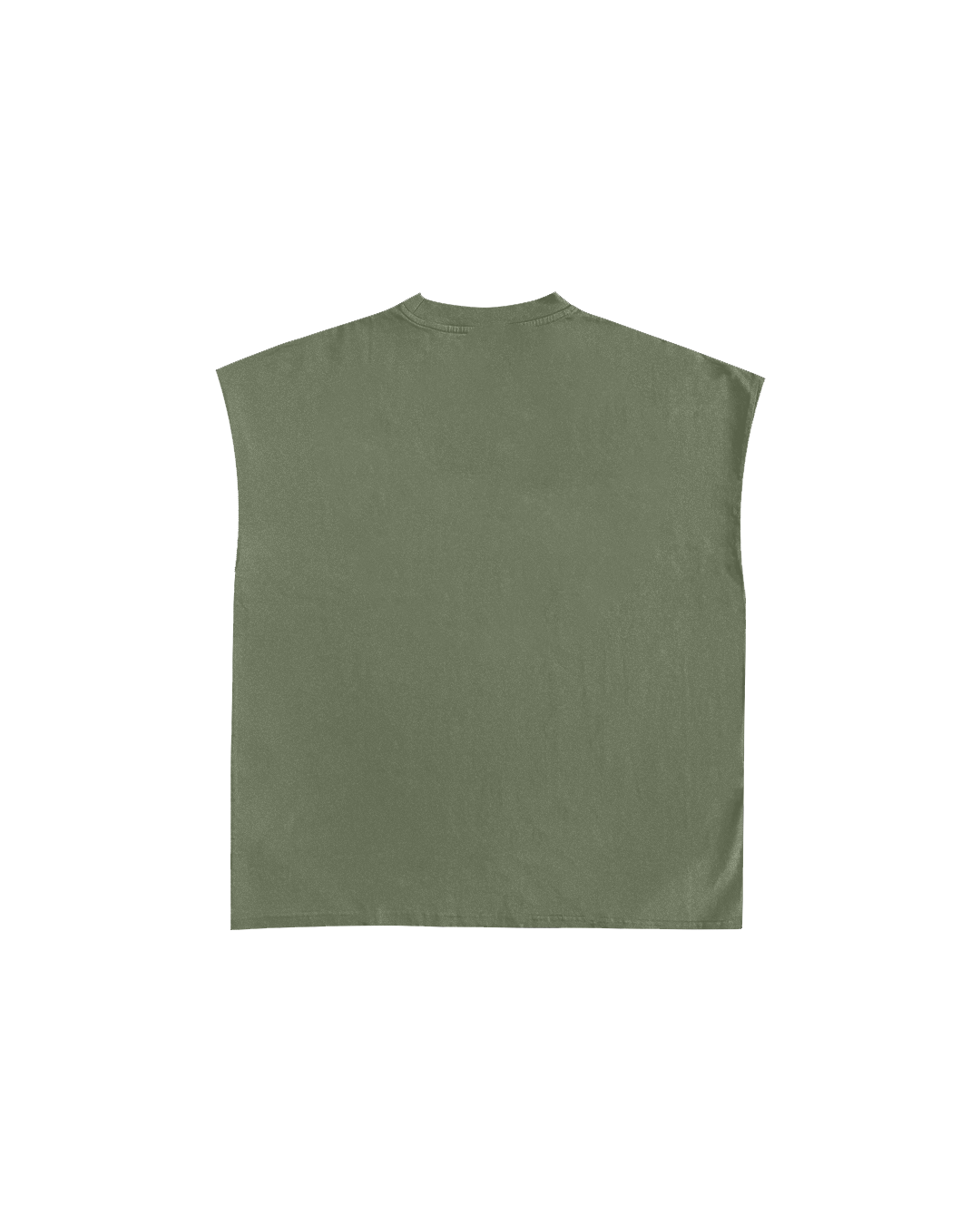 Basic Olive Green Genrage Unisex Vest