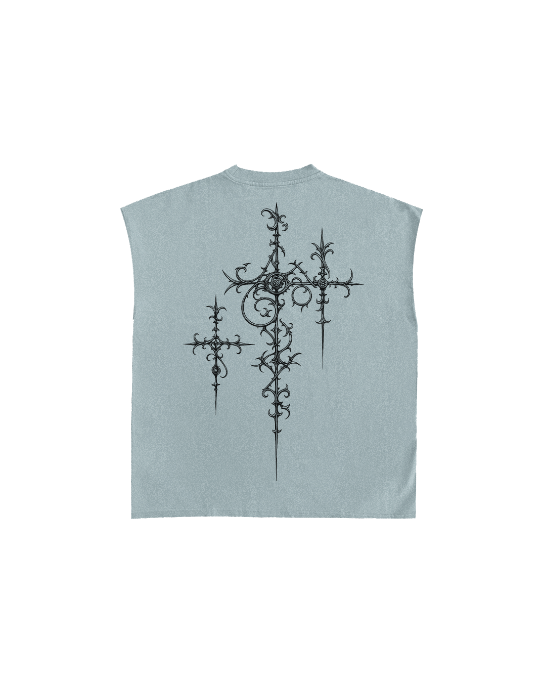 Azure Sky Blue Boxy Unisex Vest