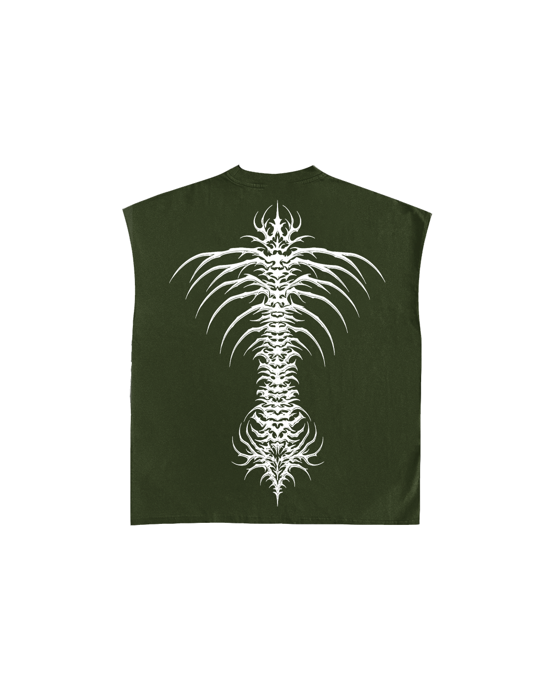 Axial Olive Boxy Unisex Vest