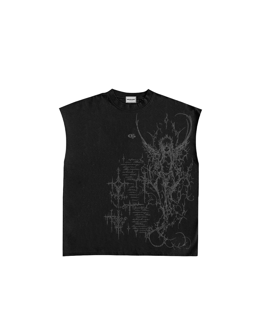 Execia Black Boxy Unisex Vest