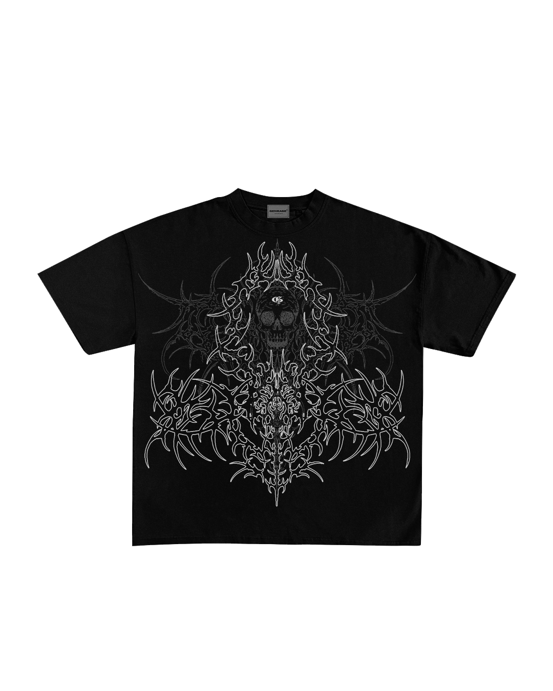 Aghora Black Boxy Oversized Tshirt