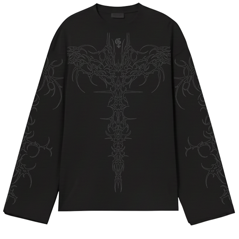 Rhino Black Full Sleeve T Shirt