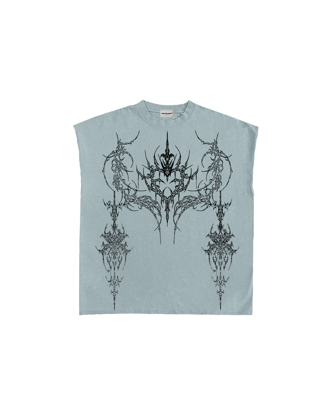 Sky Blue Demon Unisex Boxy Vest