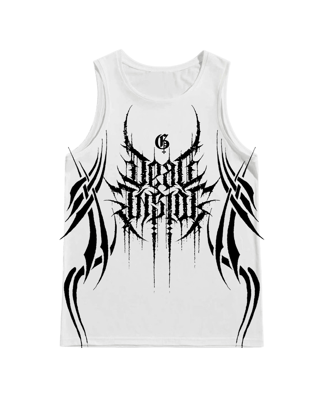 Death White Compression Tank Top - GENRAGE