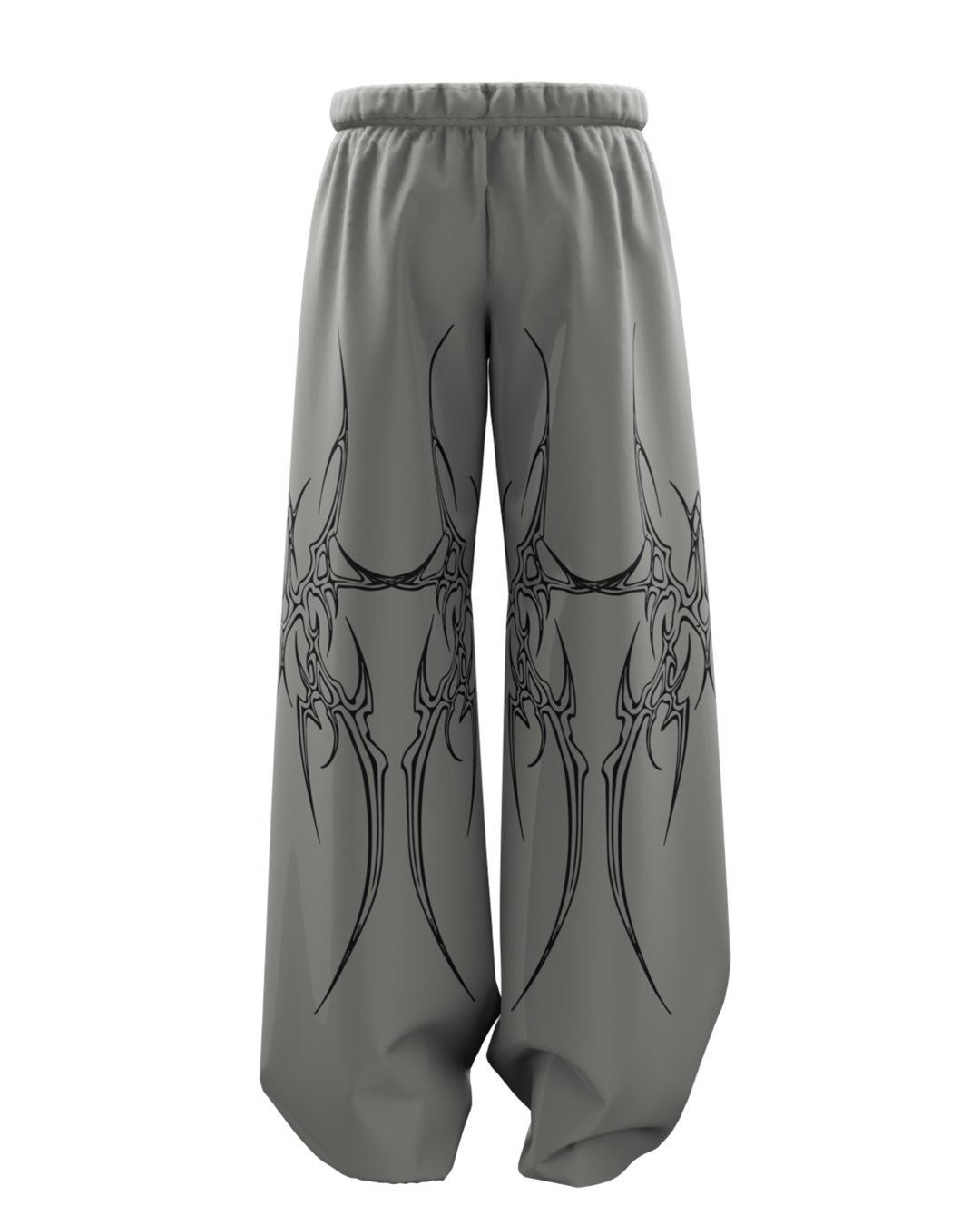 Grey Mutation Unisex Straight Fit Baggy Pants