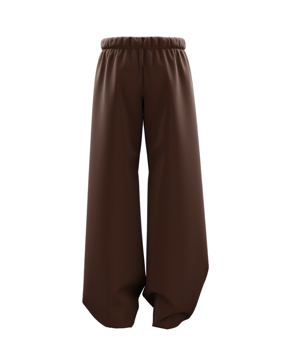 Basic Brown Genrage Baggy Pants