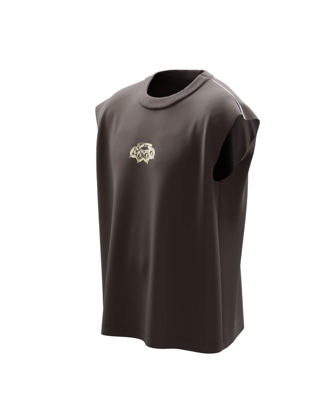 Basic Brown Genrage Unisex Vest