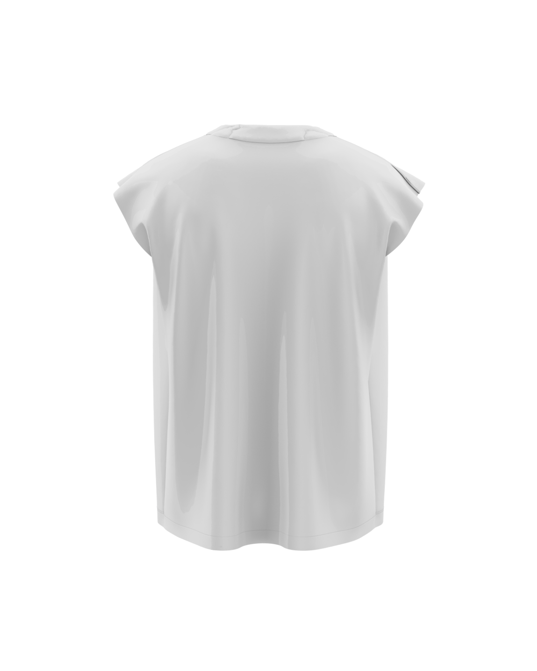 Basic White Genrage Unisex Vest